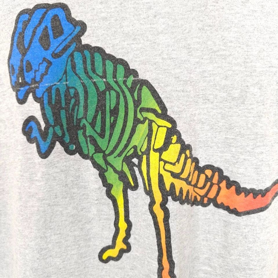 Rainbow VINTAGE? No — Unbranded T Rex T Shirt Mens Large Gray Rainbow Tyrannosaurus Dinosaur Shirt Mens L Gray Rainbow Dino Size US L / EU 52-54 / 3 - 3 Thumbnail