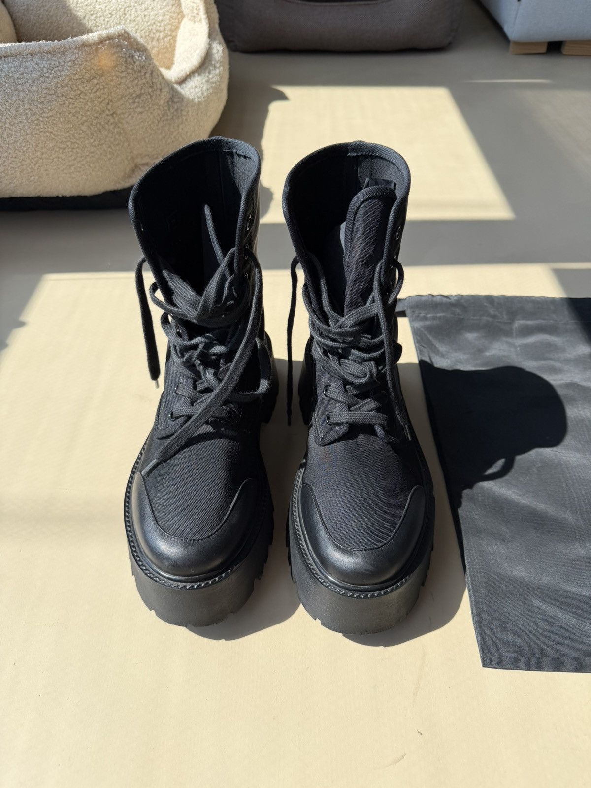 Celine CELINE Lace-Up Boots Size US 9 / IT 39 - 1 Thumbnail