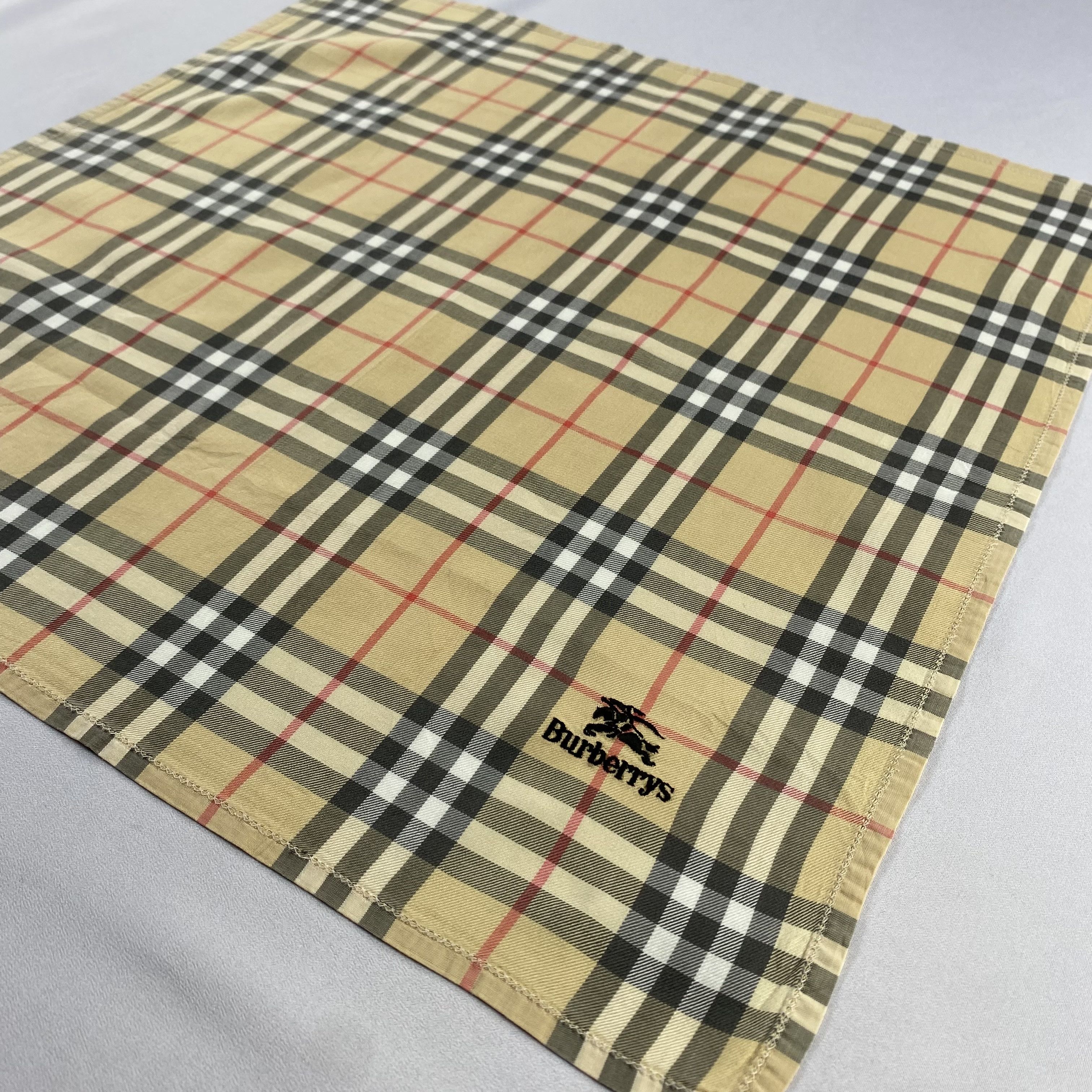 Burberry × Vintage Burberry Handkerchief / Neckerchief / Bandana-P1241 Size ONE SIZE - 2 Thumbnail