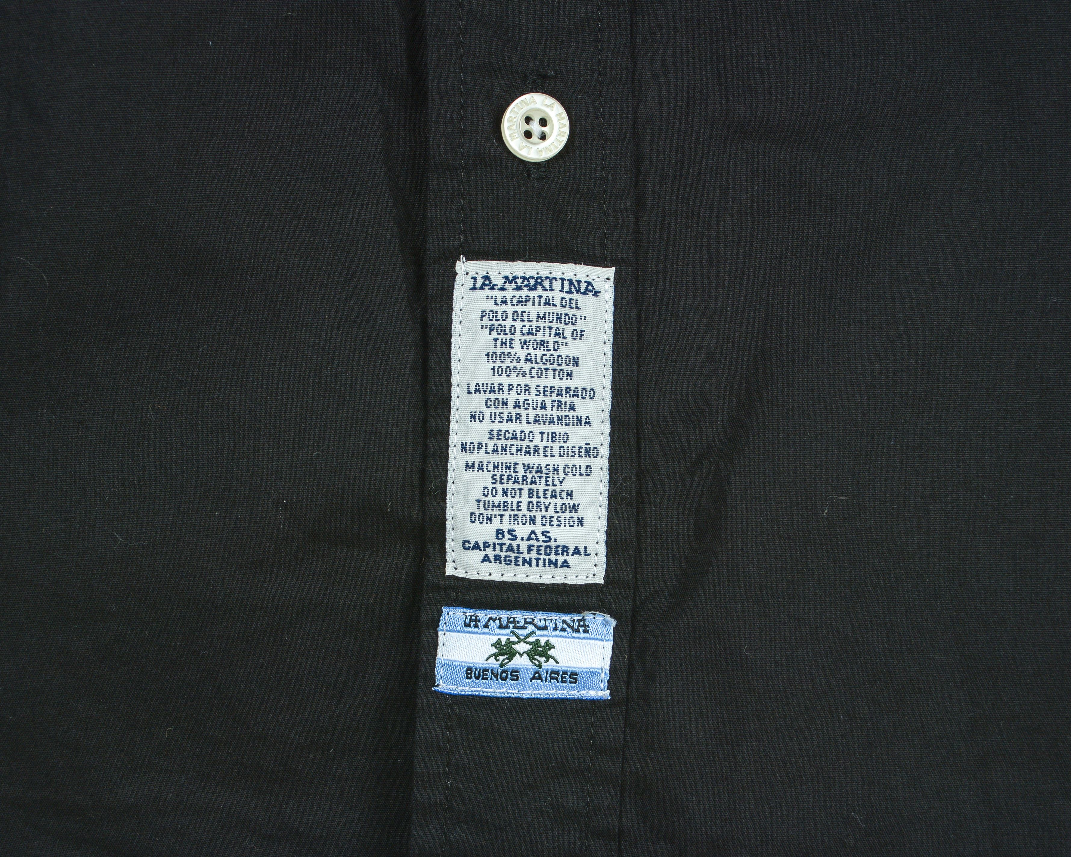 Designer × La Martina M Button Up Shirt Embroidered Long Sleeved Casual Dress Size US M / EU 48-50 / 2 - 5 Thumbnail