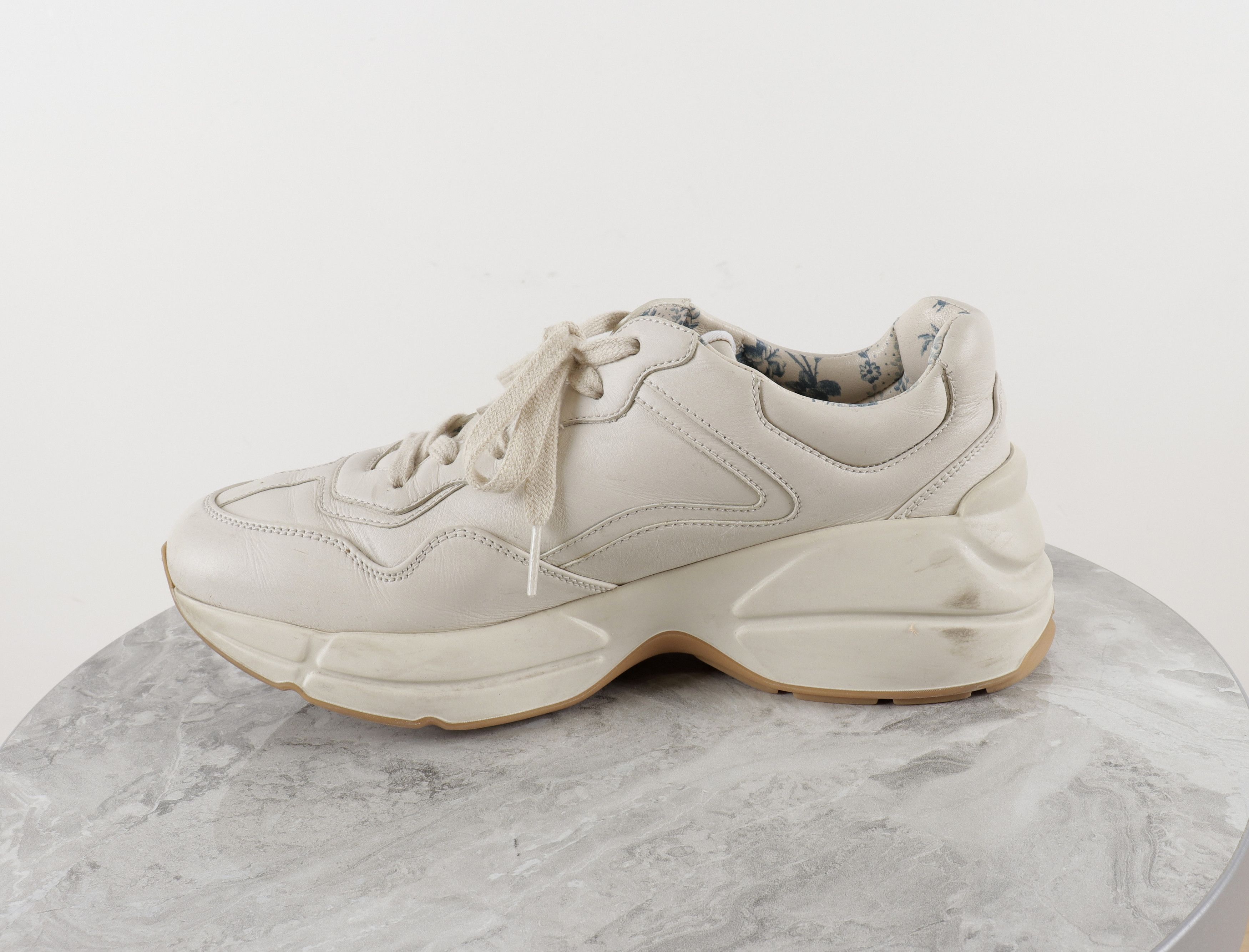 Gucci Gucci Rhyton Leather Ivory Sneakers Size US 9.5 / IT 39.5 - 10 Thumbnail