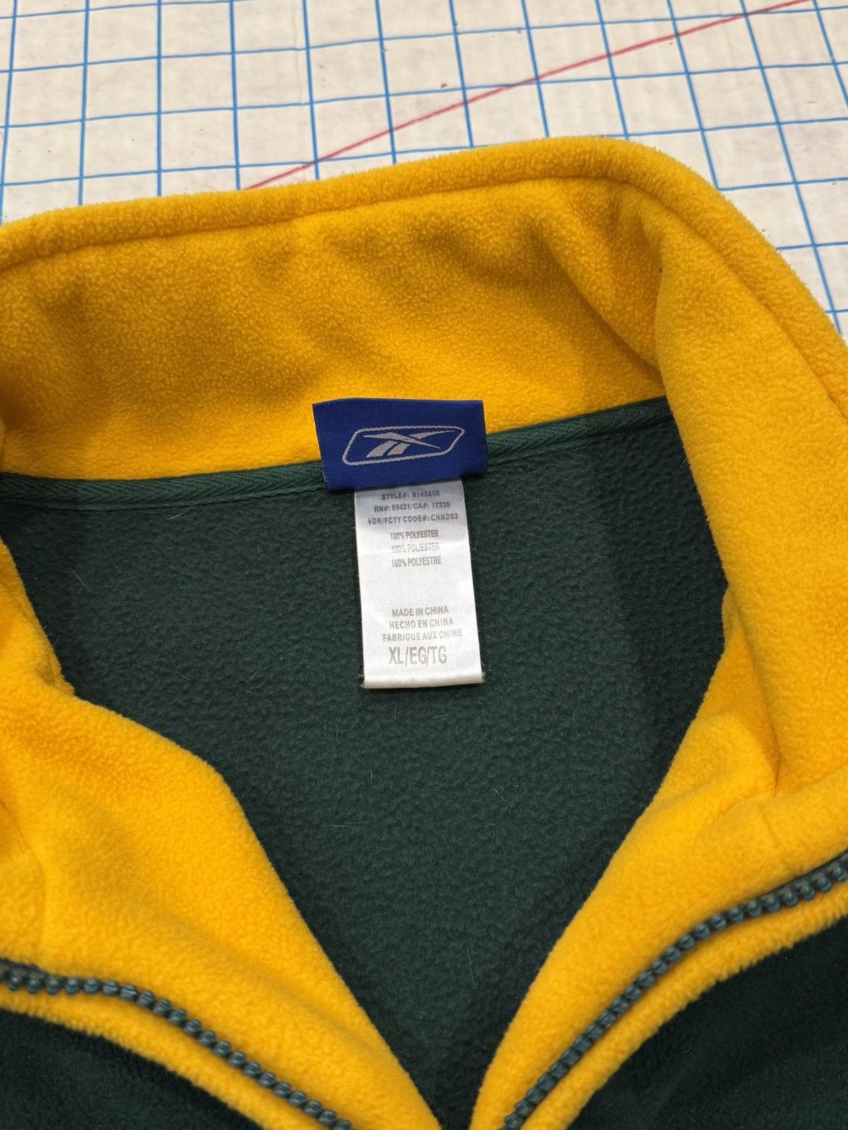 Reebok Reebok Green Bay Packers 1/4 Zip Fleece Mens XL Green Size US XL / EU 56 / 4 - 8 Thumbnail