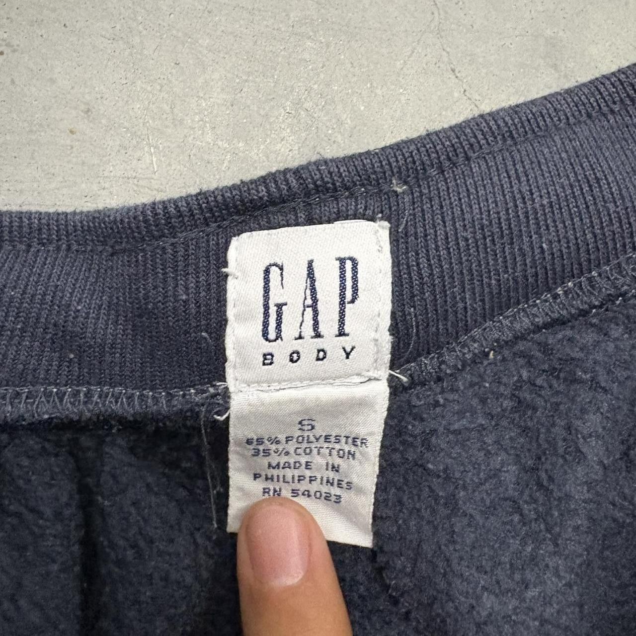 Gap × Vintage Crazy Vintage Y2K/2000s Baggy Wideleg Navy Blue Gap Sweatpants! Size US 30 / EU 46 - 8 Thumbnail
