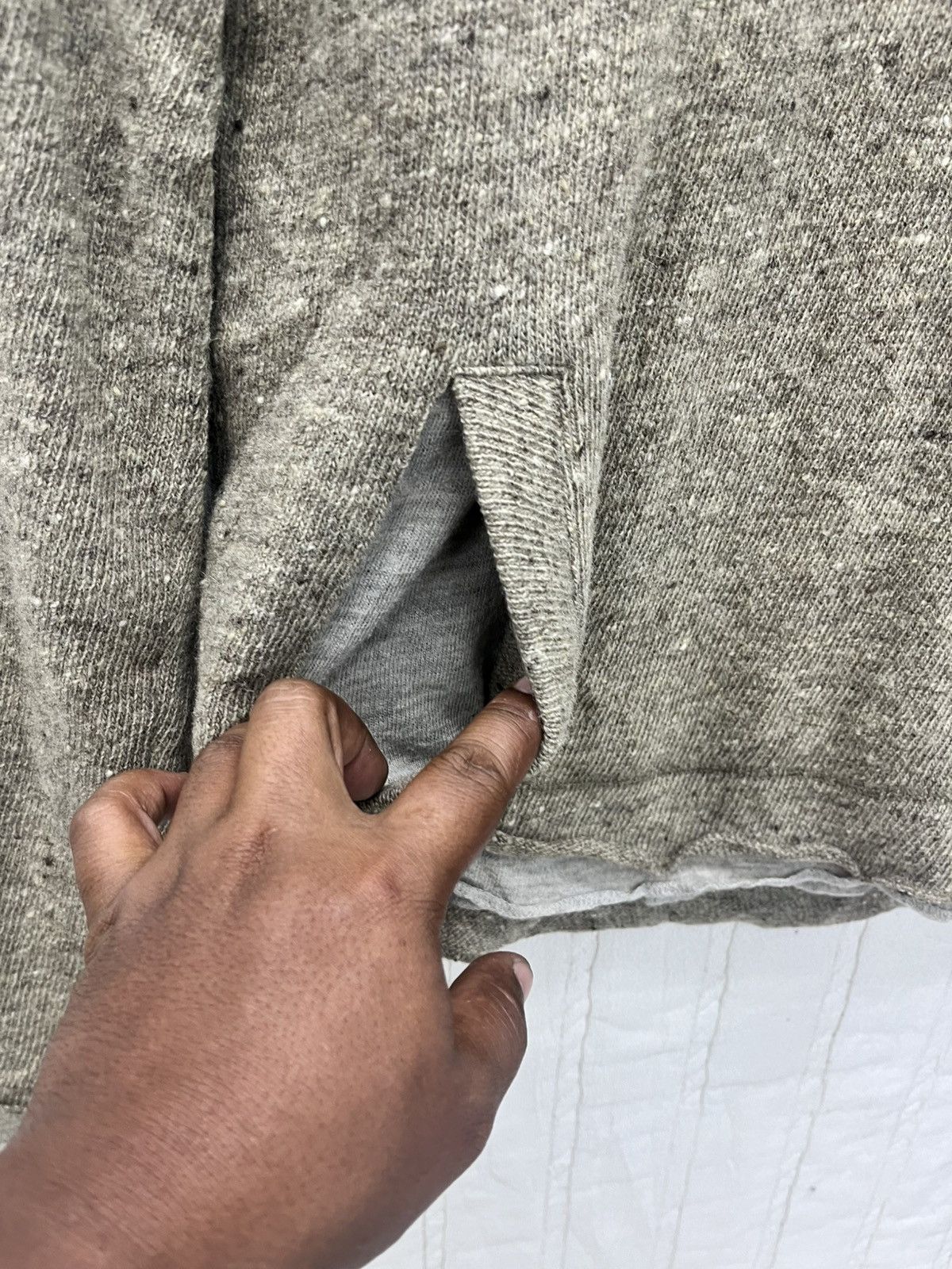Japanese Brand × Remi Relief × Vintage ARCHIVE🔥REMI RELIEF WOOL KNIT DOUBLE LAYER HOODIE Size US M / EU 48-50 / 2 - 7 Thumbnail