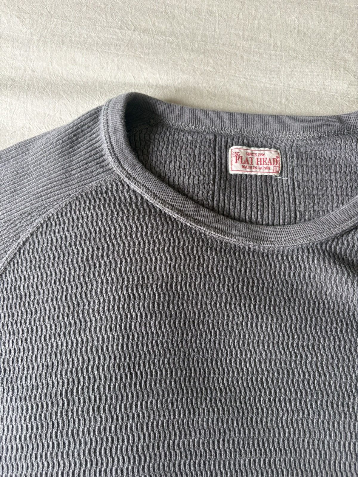 The Flat Head FLAT HEAD TUBULAR KNIT RAGLAN THERMAL T-SHIRT Size US L / EU 52-54 / 3 - 4 Thumbnail