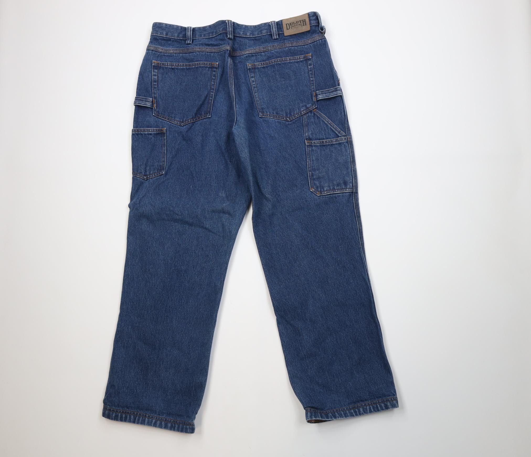 Duluth Trading Company Duluth Trading Co Gusseted Wide Leg Denim Jeans Cotton Size US 38 / EU 54 - 8 Thumbnail