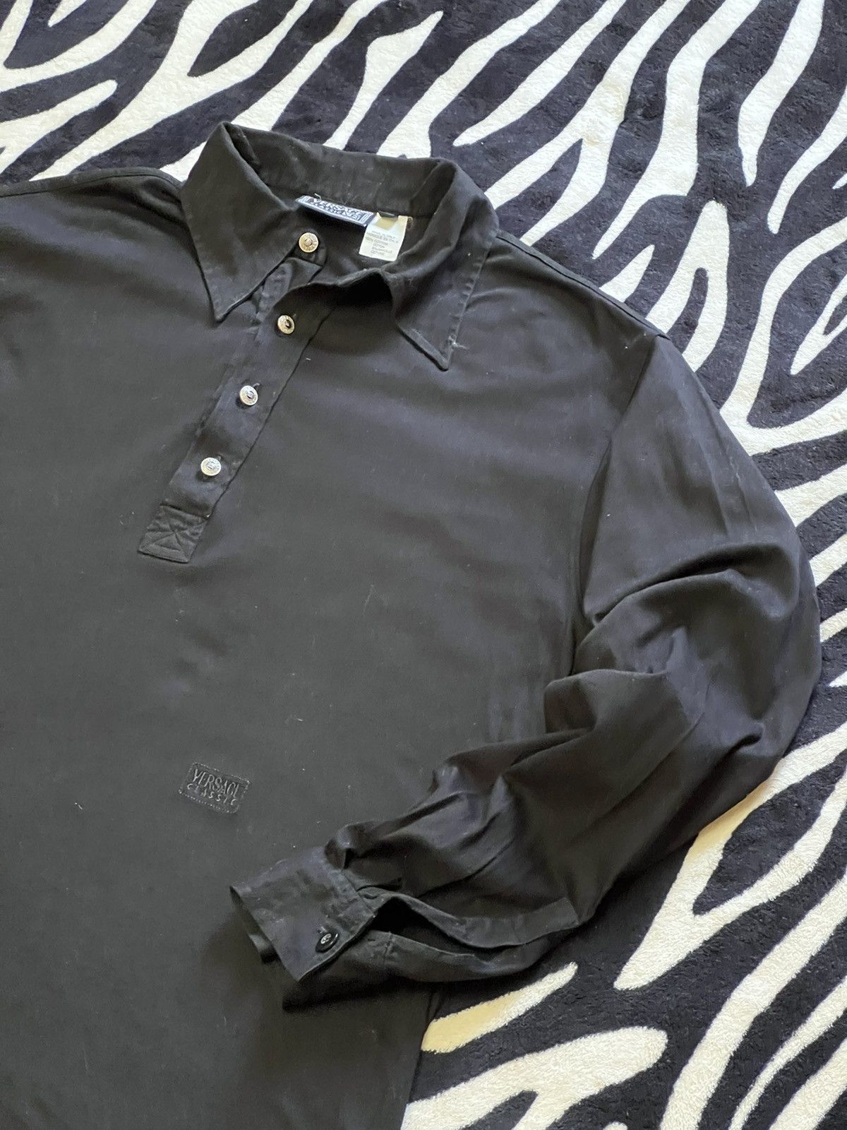 Versace × Versace Jeans Couture Versace Polo long sleeve t-shirt buttons classic v2 shirt Size US M / EU 48-50 / 2 - 4 Thumbnail