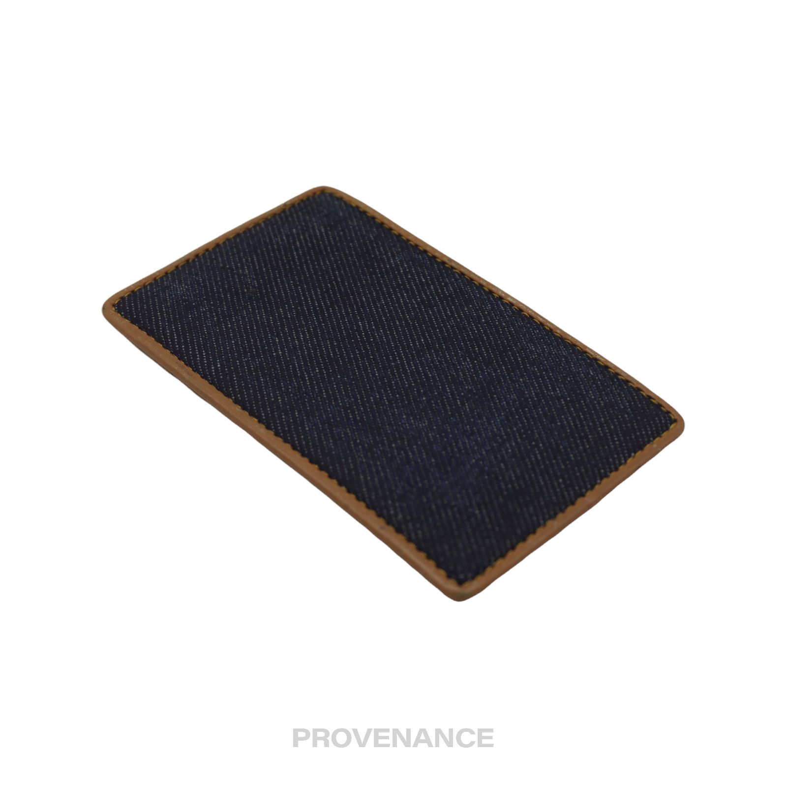 Dior 🔴 Dior Denim Card Holder Wallet - Tan Size ONE SIZE - 6 Thumbnail