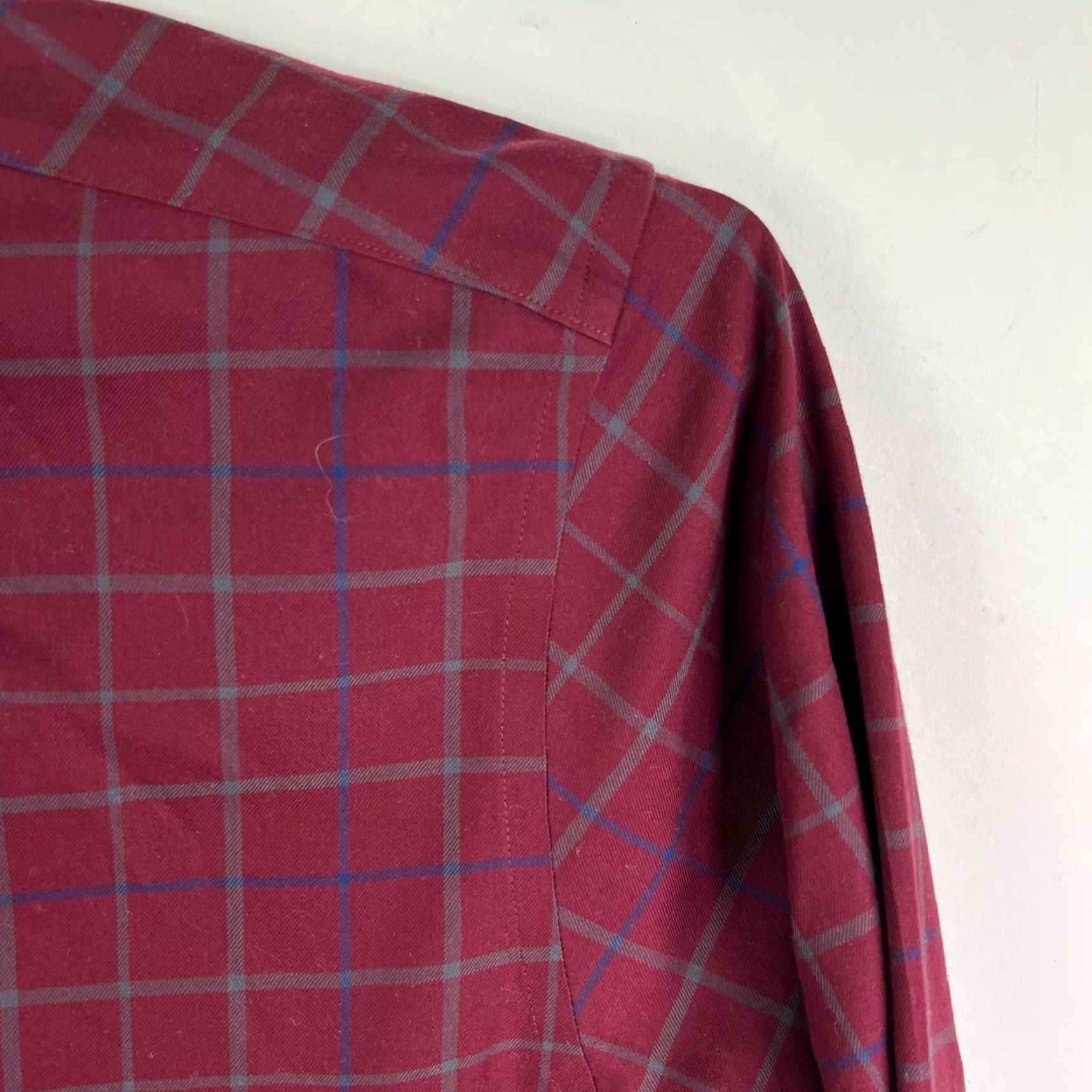 Brooks Brothers Brooks Brothers Regent Plaid Button-Down Shirt Mens L Maroon Long Sleeve Cotton Non-Iron Pockets Button-Up Casual Classic Size US L / EU 52-54 / 3 - 2 Thumbnail