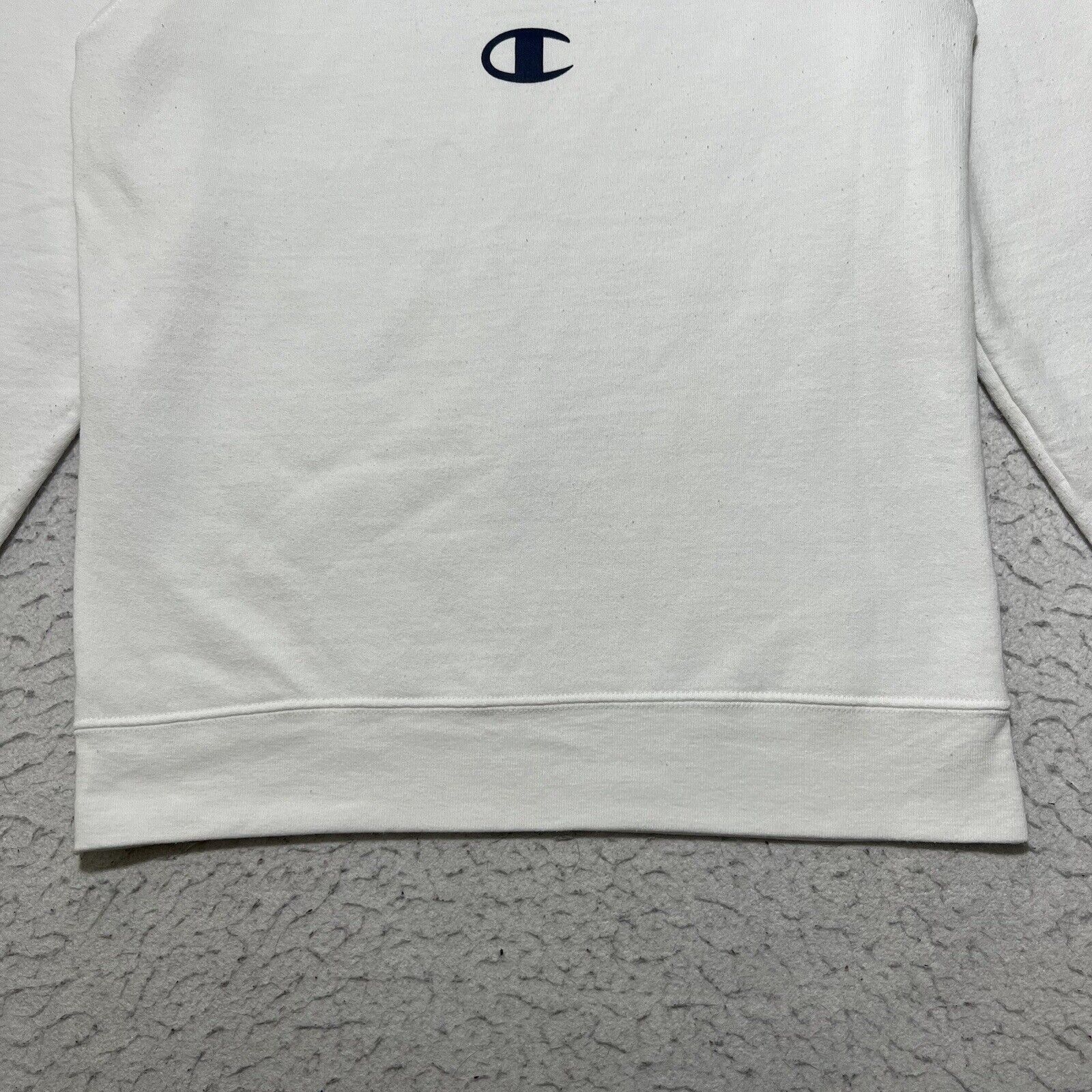 Champion Champion White Crewneck Sweatshirt Colorful Logo Pullover Size M / US 6-8 / IT 42-44 - 4 Thumbnail