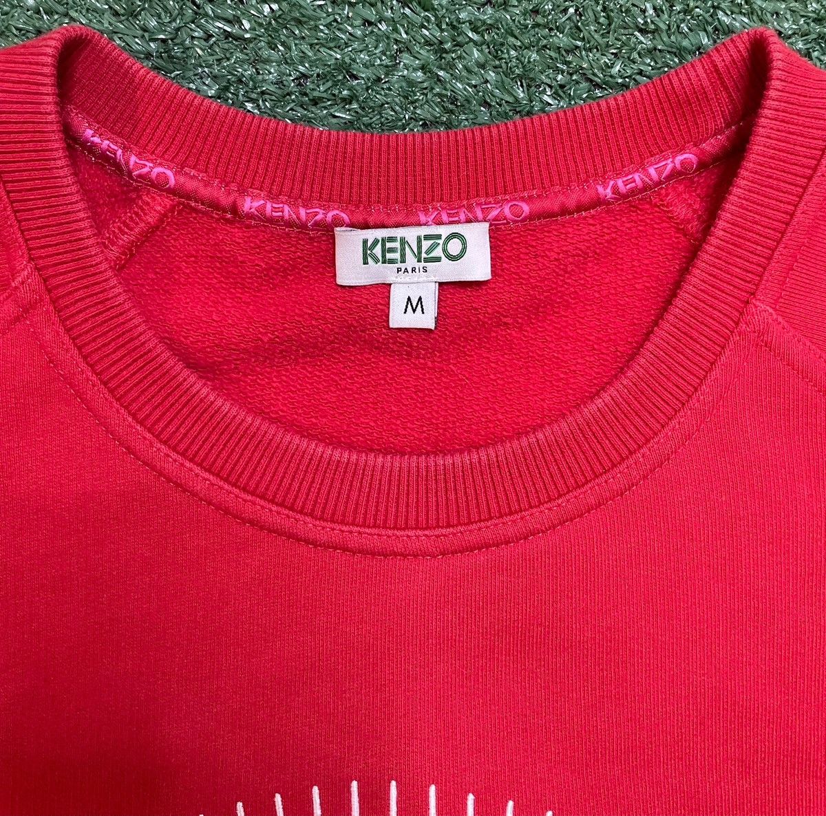 Kenzo × Vintage KENZO Tanami Flower red Crewneck Size US M / EU 48-50 / 2 - 3 Thumbnail