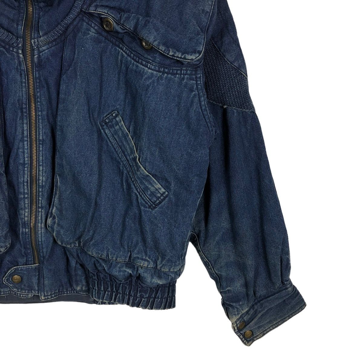 Hysteric Glamour 🔥Bondage Parachute Denim Bomber Jacket Fittz Japan Made Size US M / EU 48-50 / 2 - 7 Thumbnail