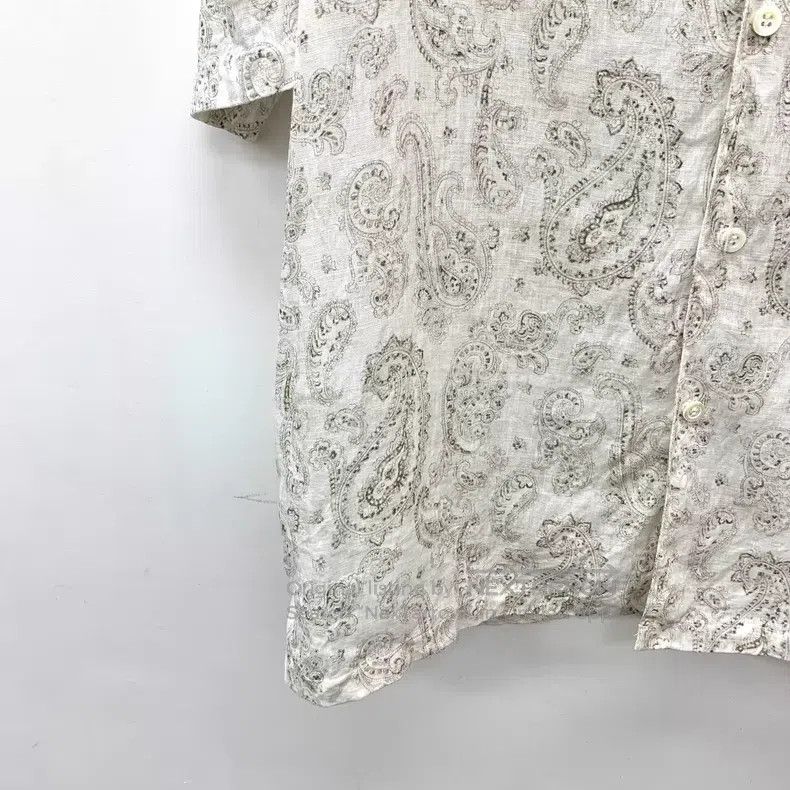 Brunello Cucinelli Brunello Cucinelli Contrast Panel Cuban Floral Printed Lin Size L / US 10 / IT 46 - 4 Thumbnail