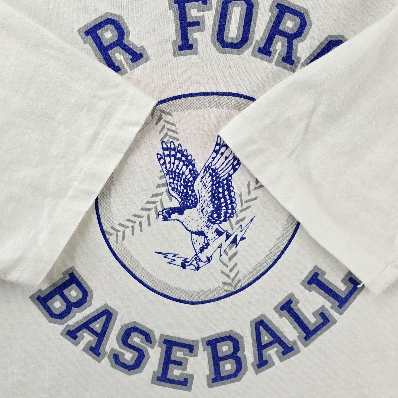 Hanes Vintage Air Force Baseball Shirtt XL 90s Dont Bring Ot Weak Size US XL / EU 56 / 4 - 4 Thumbnail