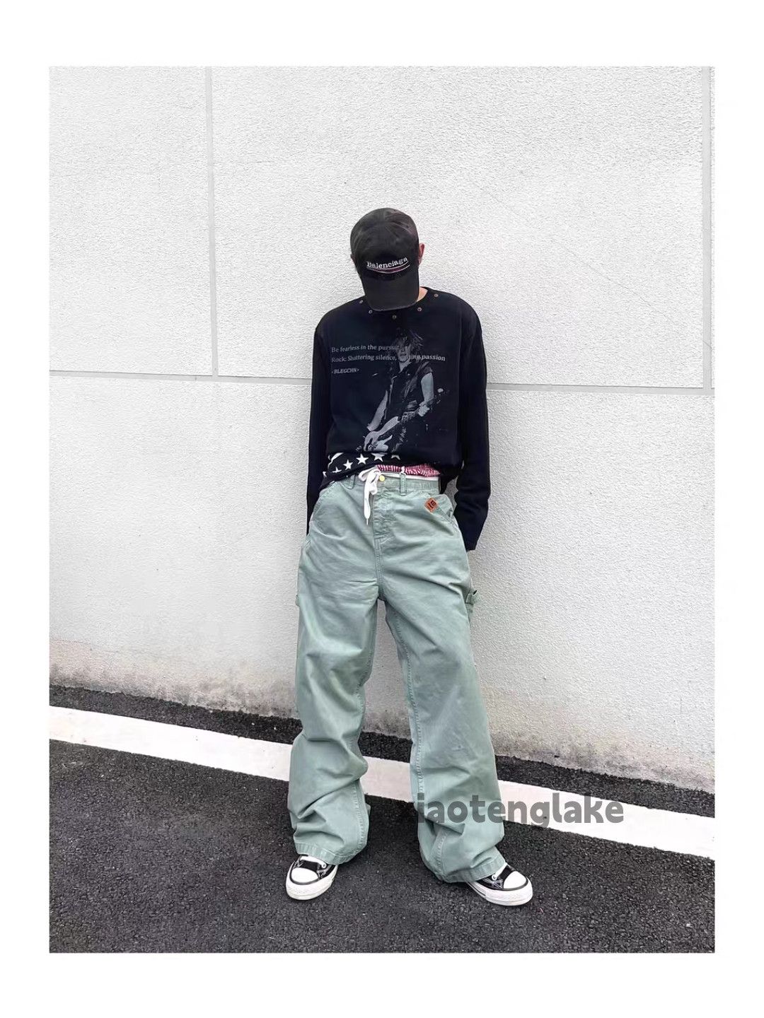 Designer Unisex outdoor utility loose baggy skate hiphop pants Size US 30 / EU 46 - 1 Thumbnail
