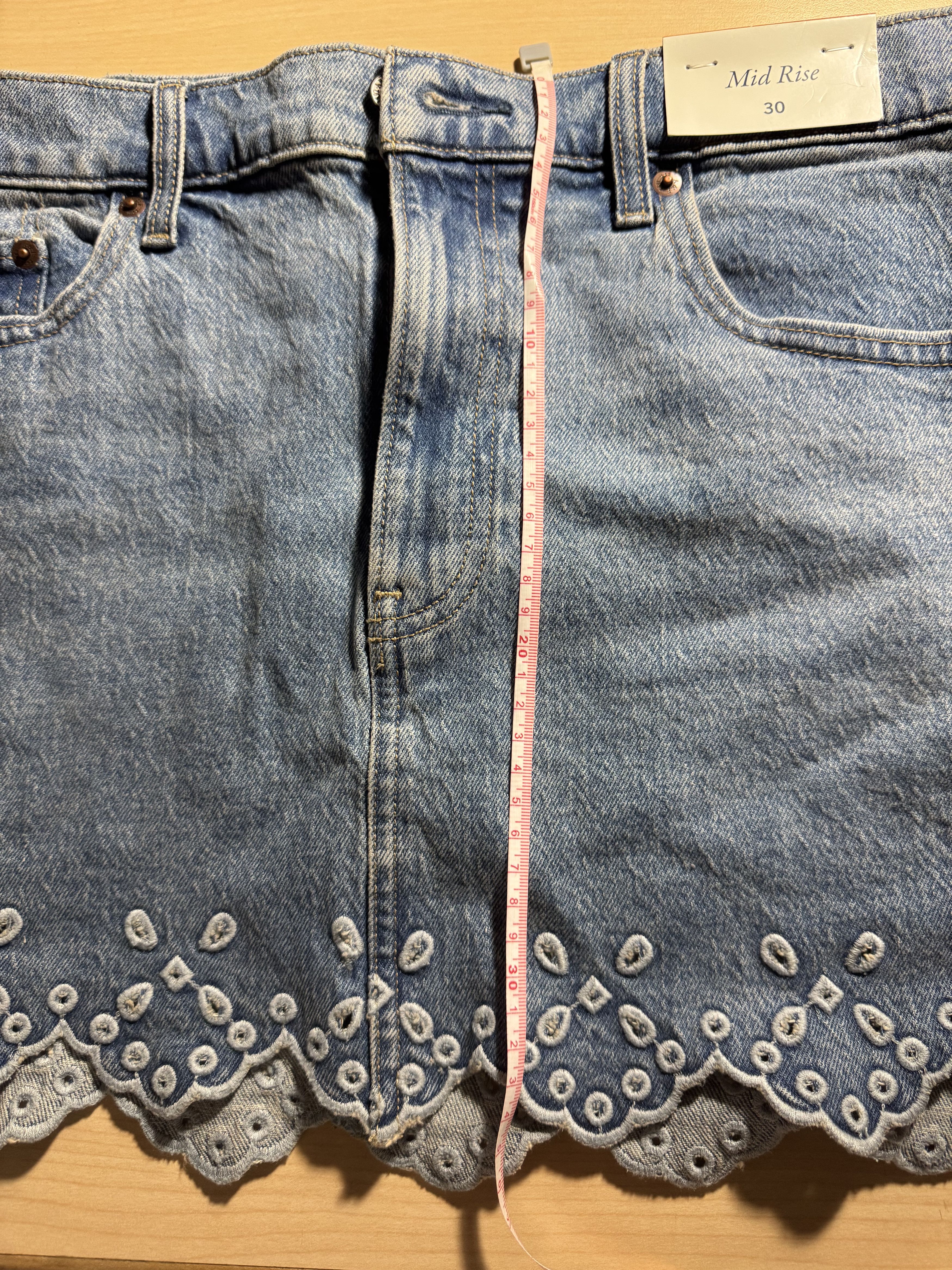 Abercrombie & Fitch Mid-rise denim mini skirt Size 30" / US 8 / IT 44 - 6 Thumbnail
