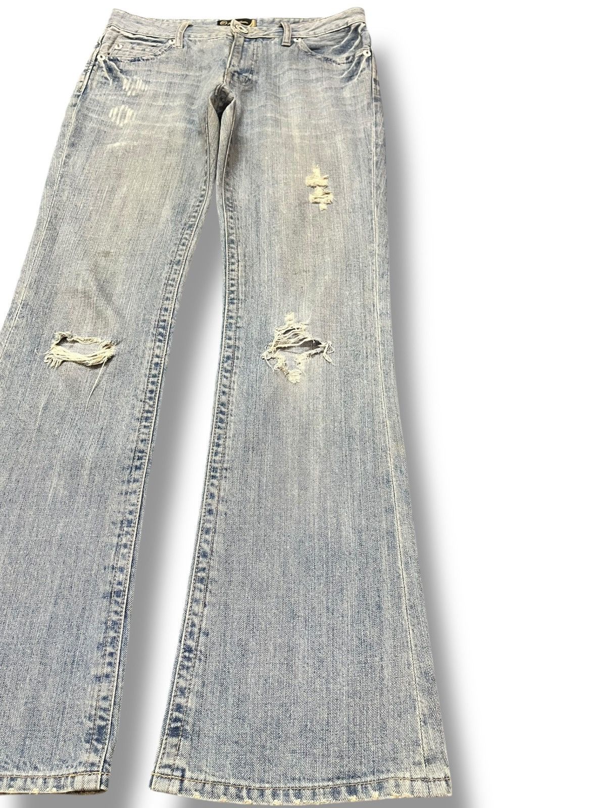 Hysteric Glamour Vintage Oririn Flare Bootcut Faded Distressed Denim Size US 30 / EU 46 - 4 Thumbnail