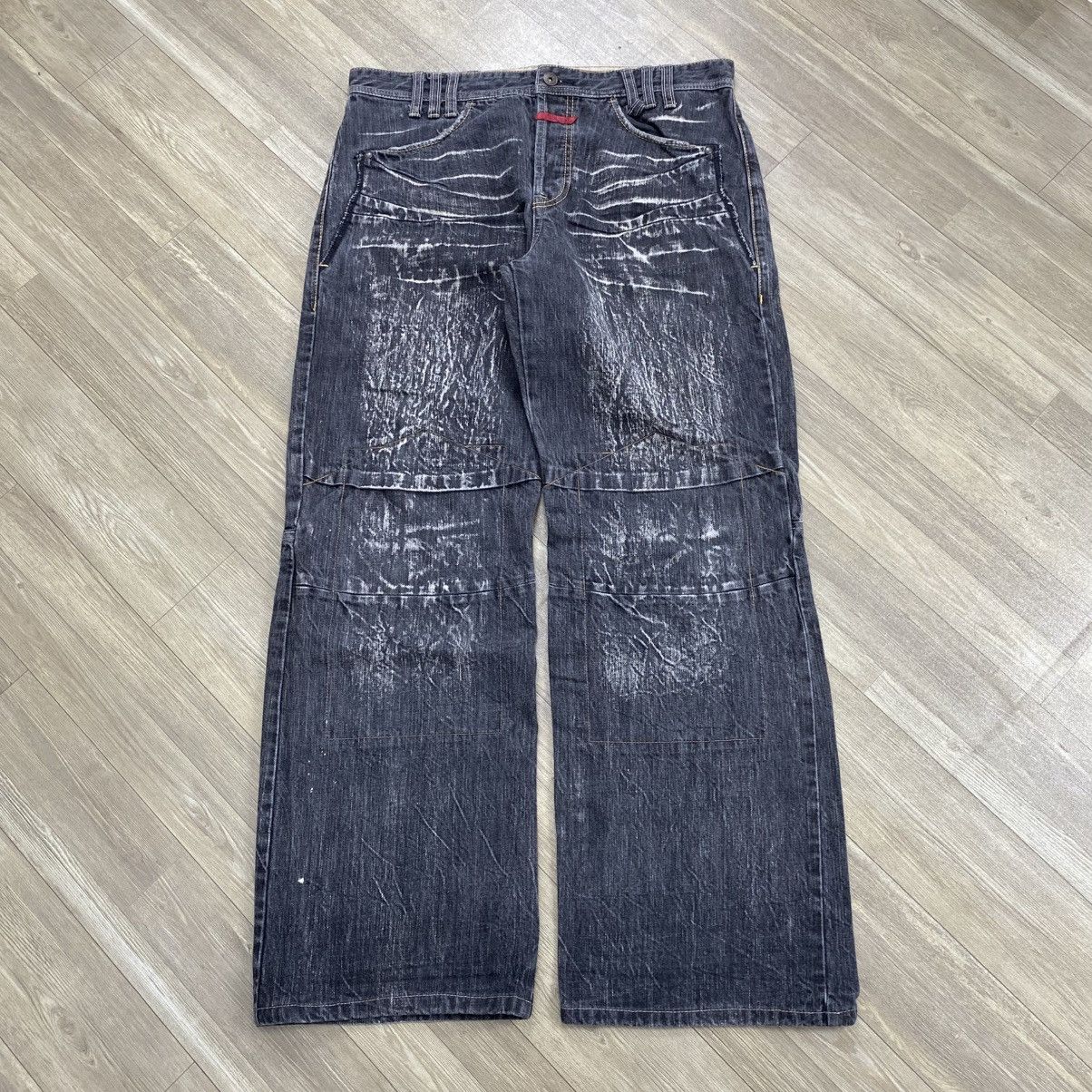 Marithe + Francois Girbaud 90s Marithe Francois Girbaud Y2K Lgb Punk Style Baggy Jeans Size US 38 / EU 54 - 1 Thumbnail
