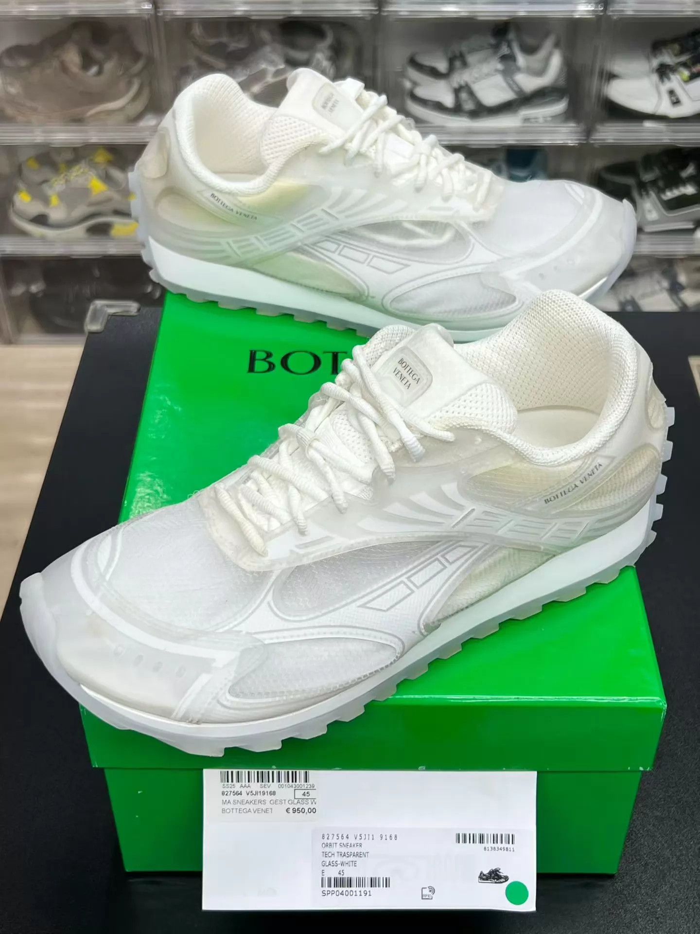 Bottega Veneta BV Orbit PU White 45 Vintage (Original Box, Rare) Size US 12 / EU 45 - 1 Thumbnail