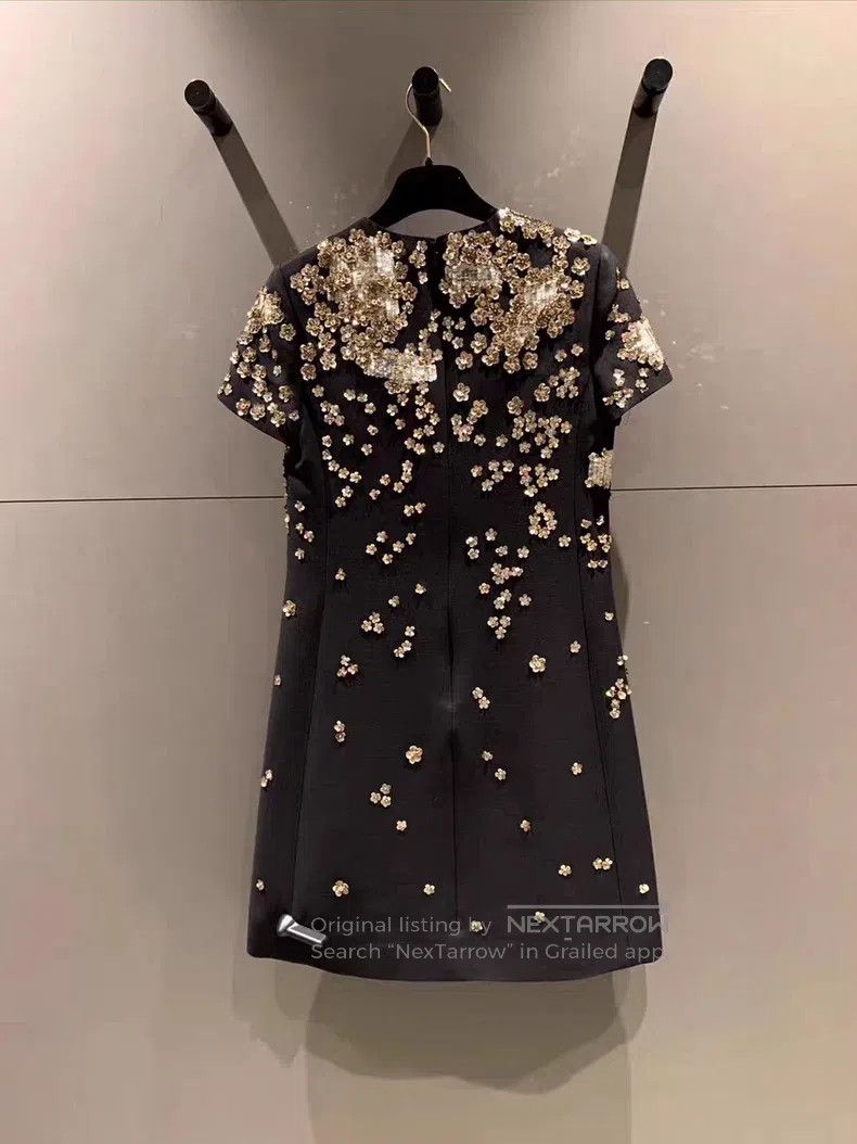 Valentino Valentino Sequin beaded stud dress Size L / US 10 / IT 46 - 8 Thumbnail