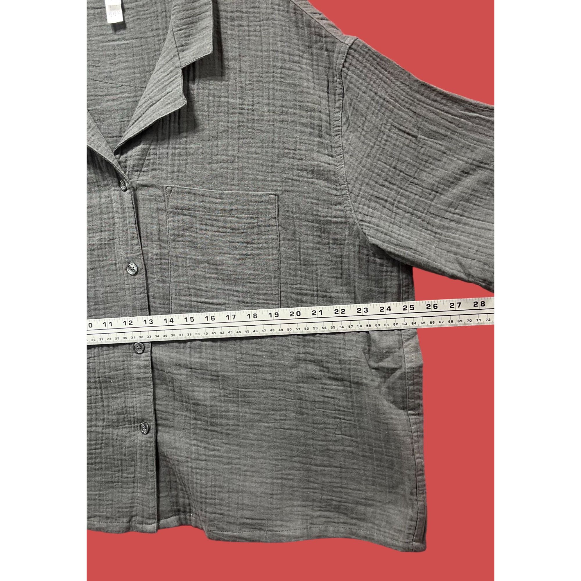 Other Stars Above - Women's Gauze Sleepwear Top - Gray - Extra Lar Size XL / US 12-14 / IT 48-50 - 4 Thumbnail