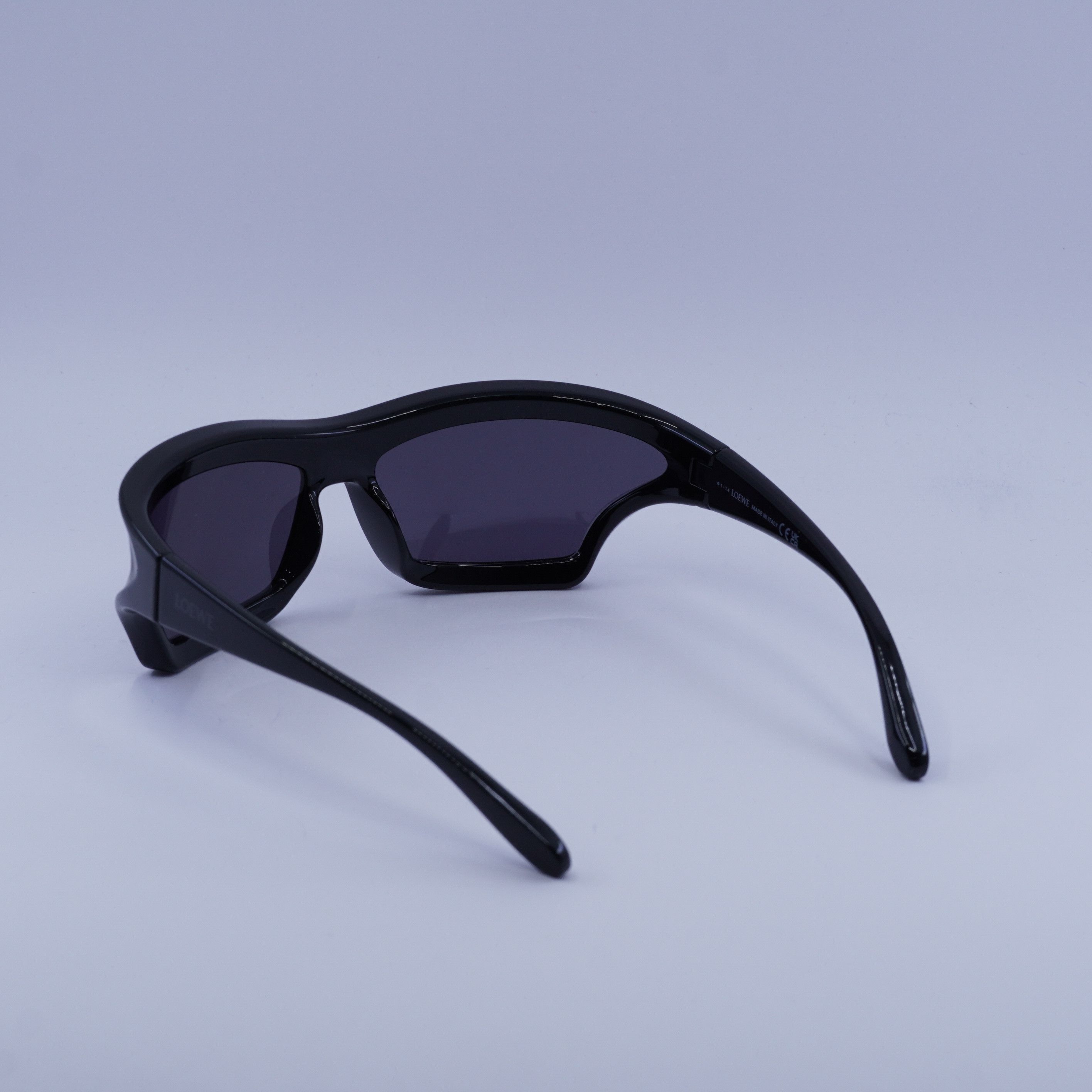Loewe Loewe LW40143U 01A Sunglasses Black Shield Frame Size ONE SIZE - 4 Thumbnail