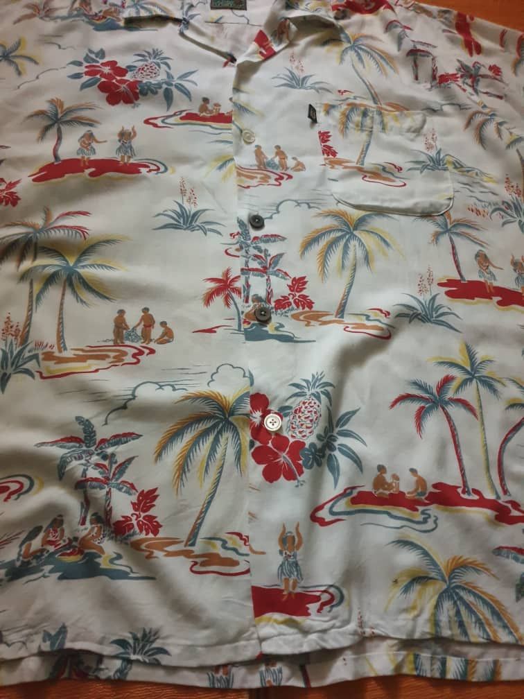 Japanese Brand Pineapple Connection 100% Rayon Hawaiian Shirt Size US XL / EU 56 / 4 - 5 Thumbnail