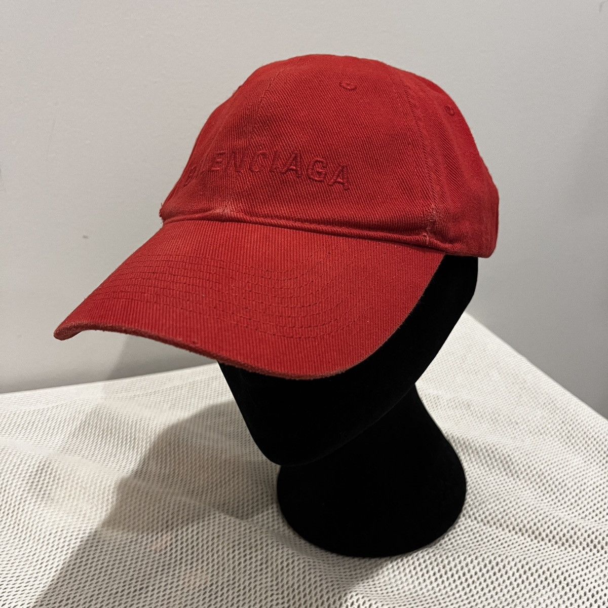 BALENCIAGA バーガンディ ベースボールキャップ BALENCIAGA バレンシアガ ベースボールキャップ 719544 416B6