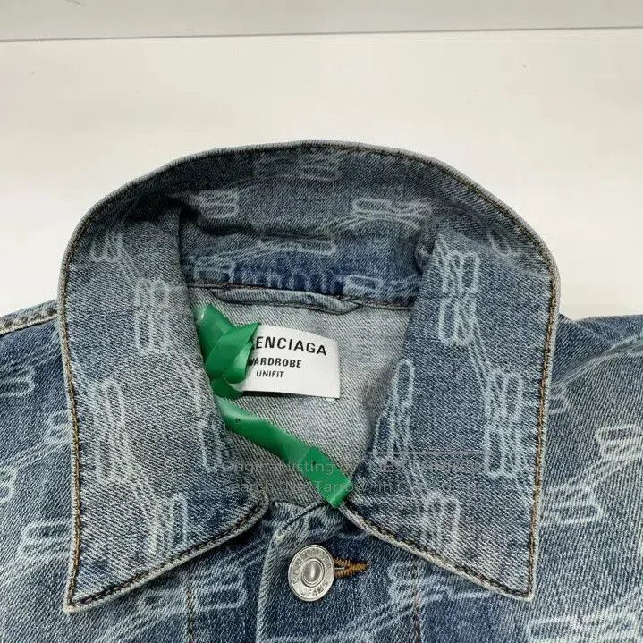 Balenciaga Balenciaga Denim Logo Button-Up Jacket. Size US S / EU 44-46 / 1 - 3 Thumbnail