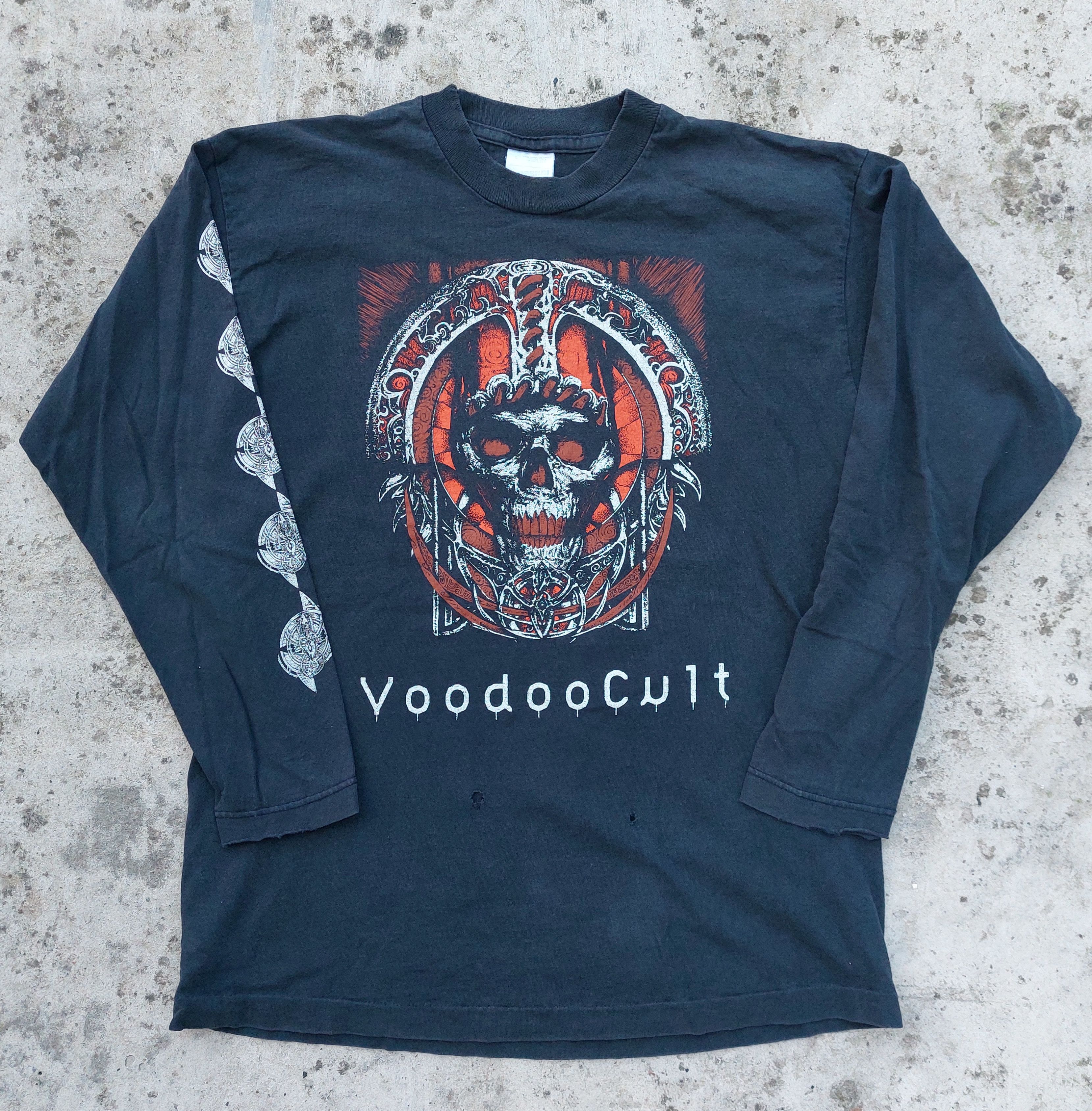 Band Tees × Vintage voodoocult vintage longsleeve distressed metal shirt Size US L / EU 52-54 / 3 - 1 Thumbnail