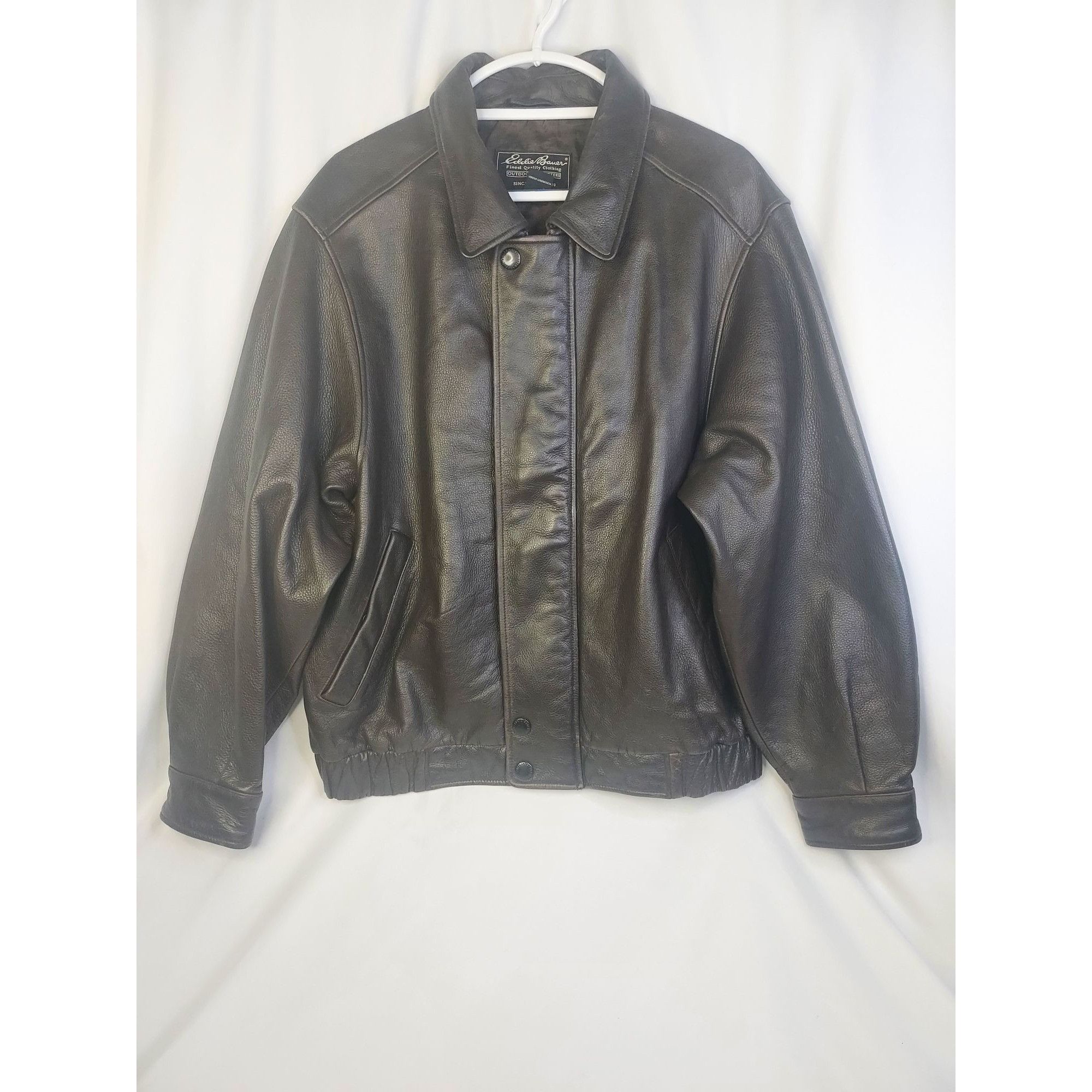 Eddie Bauer Eddie Bauer Men's Leather Jacket L Brown Genuine Leather Dis Size US L / EU 52-54 / 3 - 1 Thumbnail