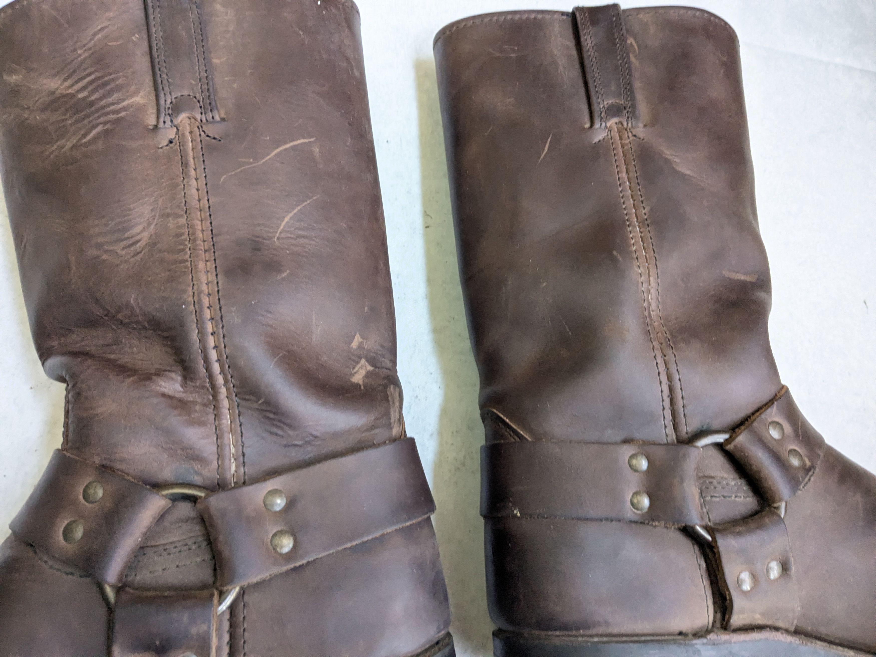 Frye Frye Harness Boots Brown 10.5 M Leather Straps Size US 10.5 / EU 43-44 - 10 Thumbnail