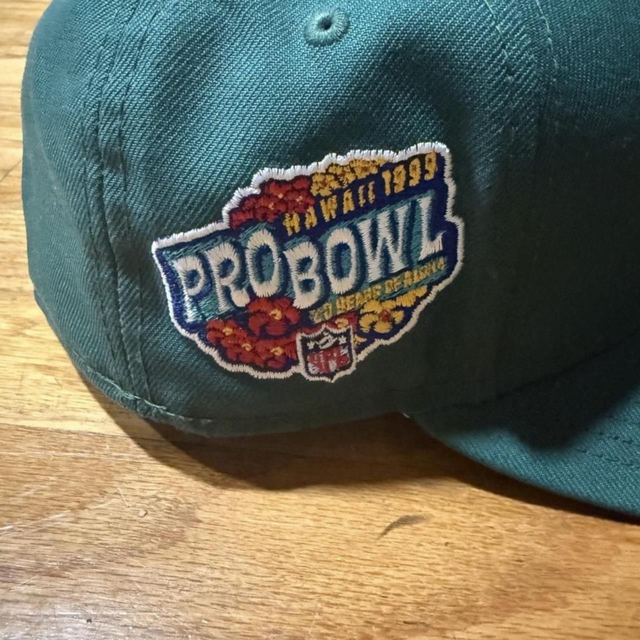 New Era New York Jets Retro 1999 Pro Bowl Side Patch Fitted Cap Size 28 - 3 Thumbnail