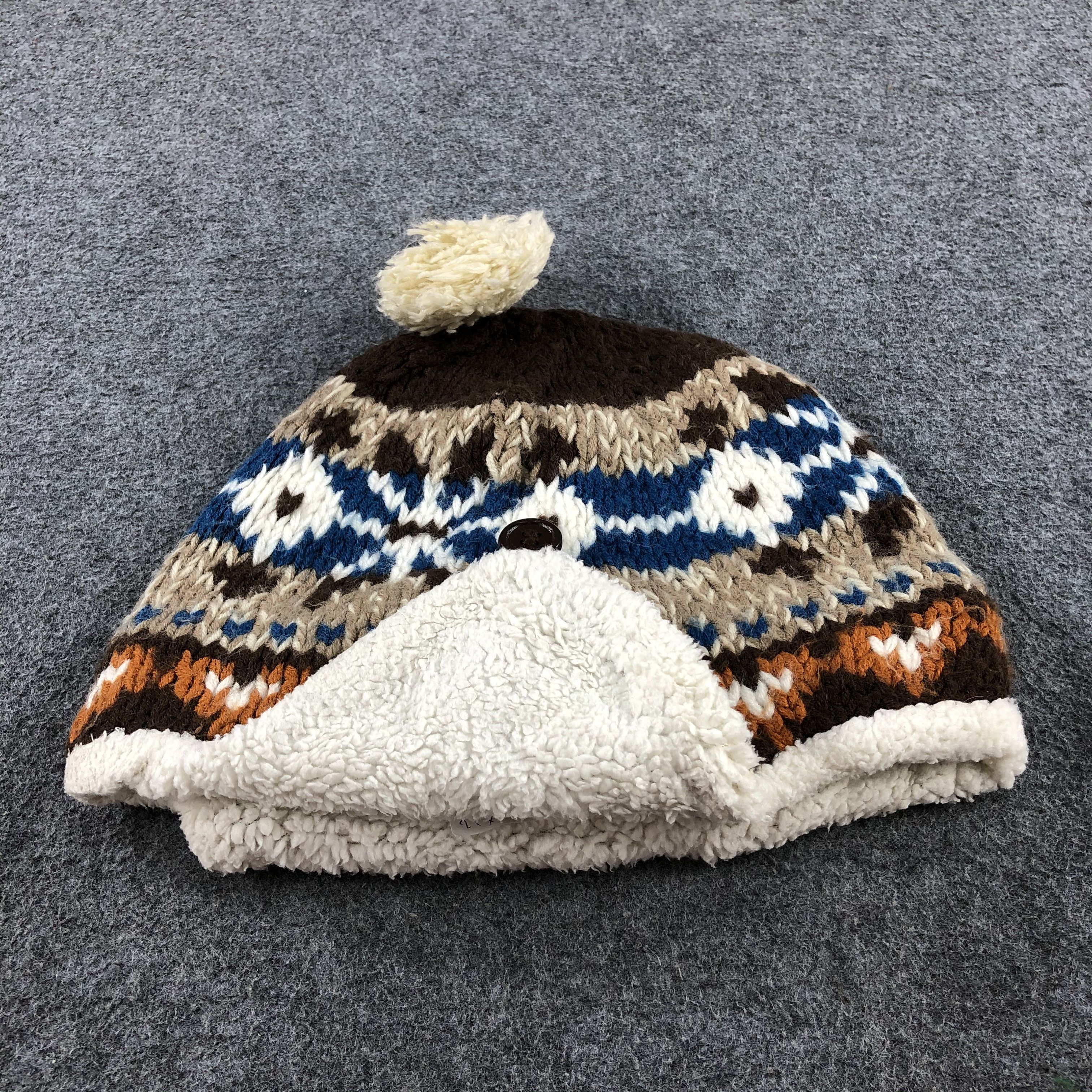 Vintage Ski Earflap Ushanka Bobble Beanie Snowcap Snow Hat B480 Size ONE SIZE - 4 Thumbnail