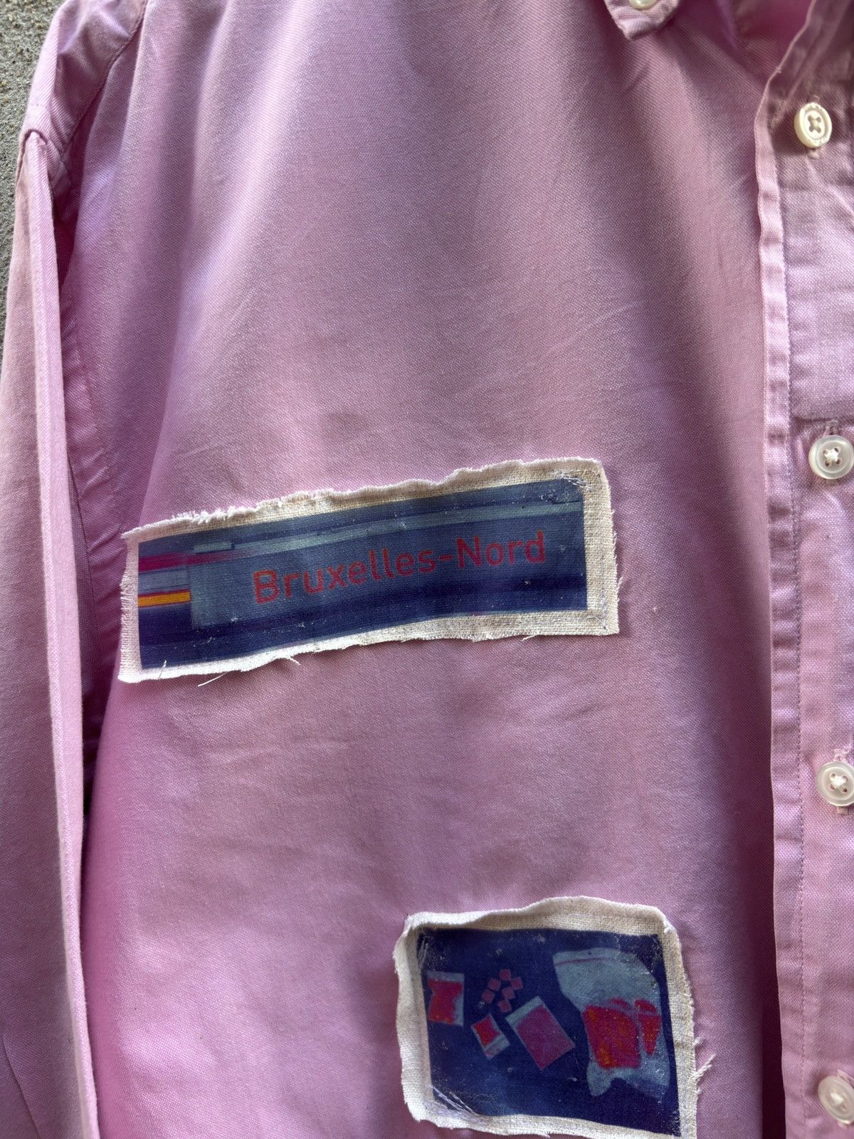 Vintage Pink shirt erotic Brussels bruxelles custom Size US L / EU 52-54 / 3 - 4 Thumbnail