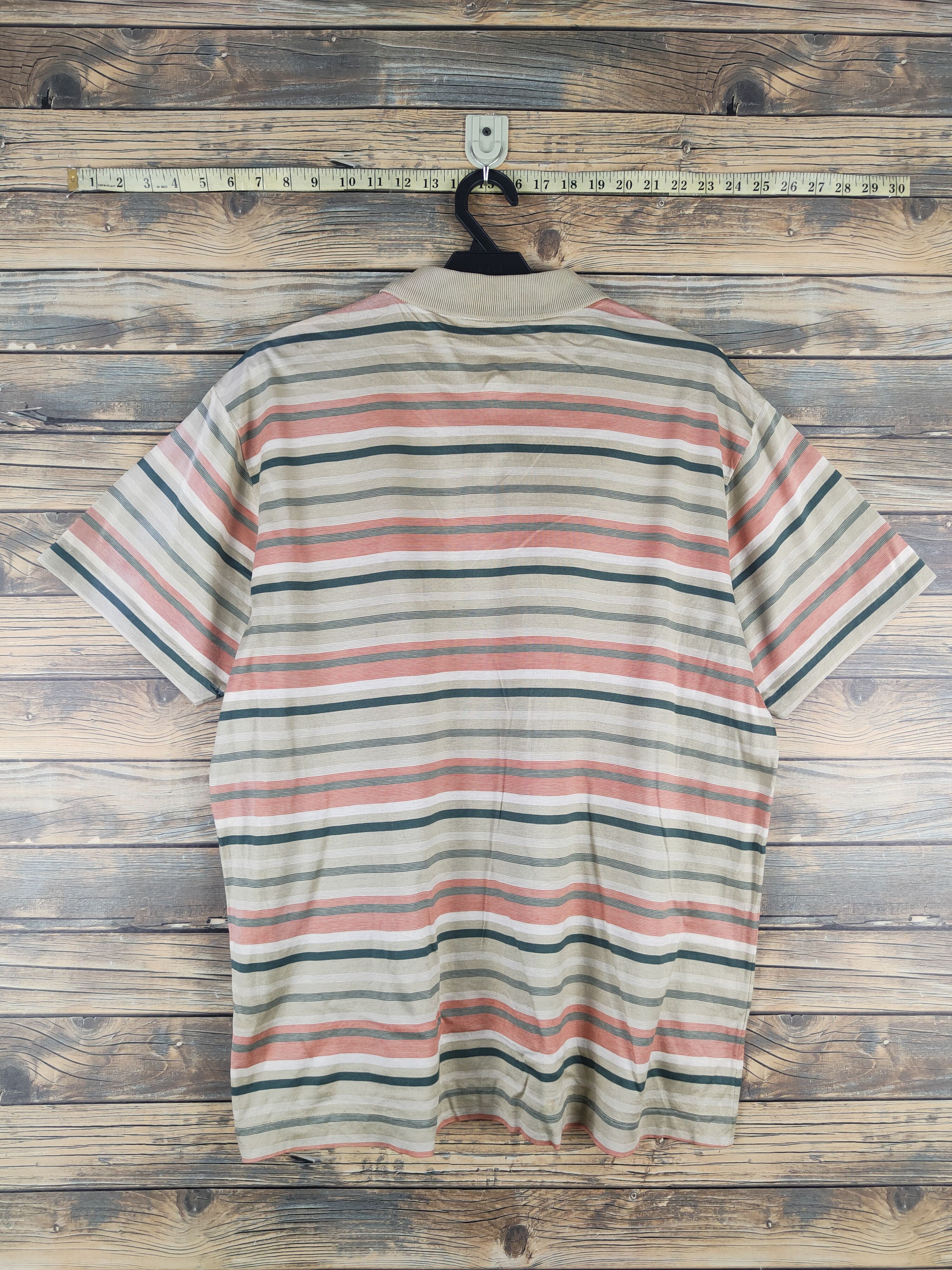 Longchamp DL Longchamp vintage stripe Light Olive Polos #2745 Size US L / EU 52-54 / 3 - 8 Thumbnail