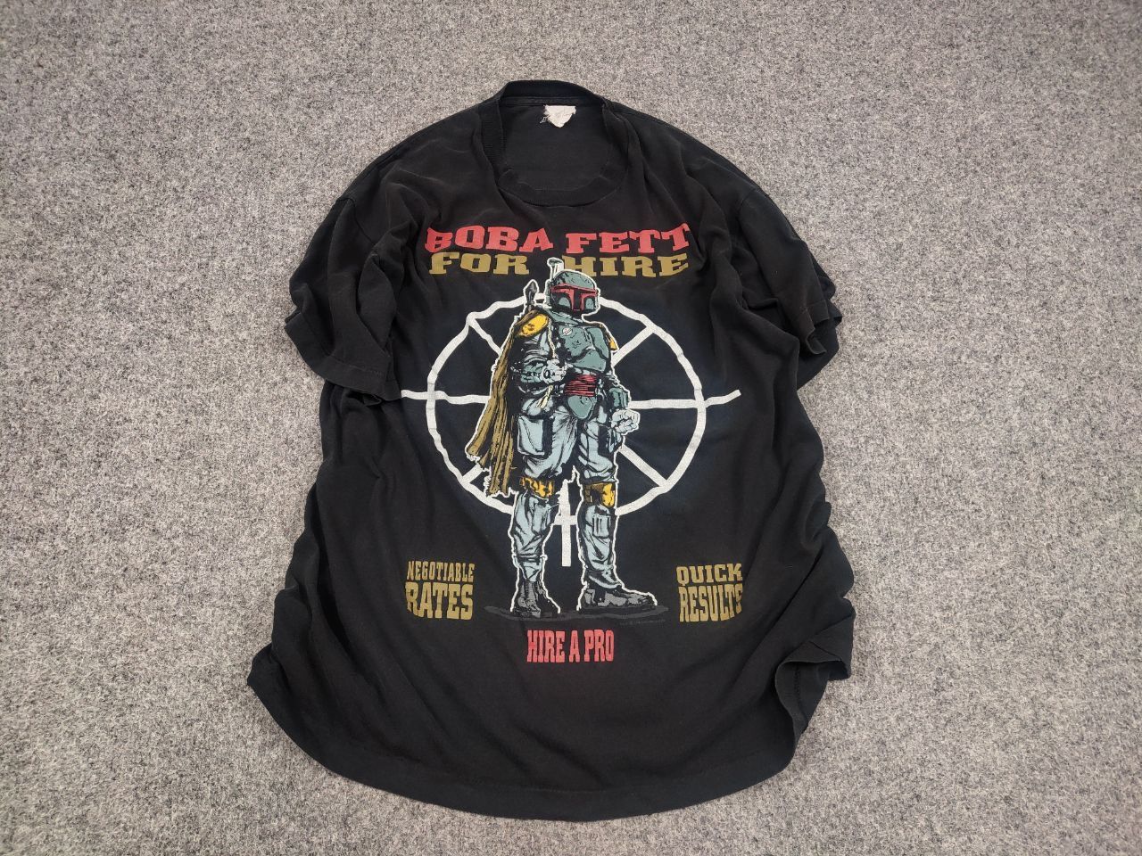 Star Wars Vintage 1996 Star Wars Boba Fett Logo Black Shirt Changes Size US M / EU 48-50 / 2 - 2 Thumbnail