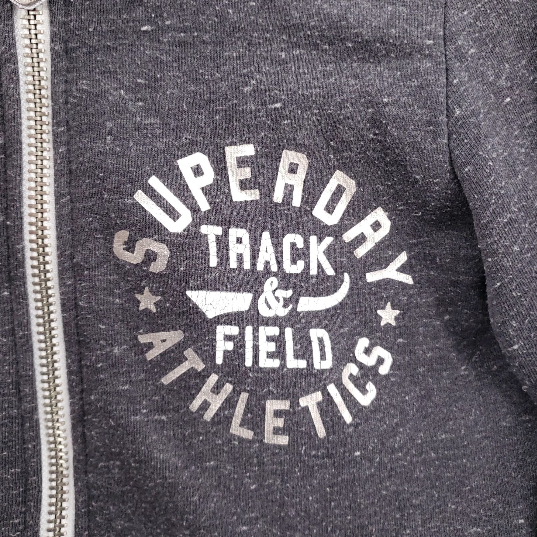 Superdry Superdry Hoodie Womens 2XS Gray Track & Field Zip Up Athletics Sweatshirt Shirt Women XS Gray Sports Spring Zip Hoodie Size XXS / US 00 / IT 34 - 5 Thumbnail