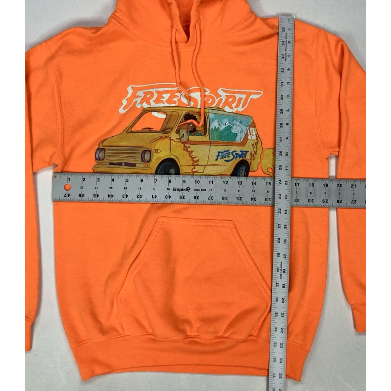ESPIRIT Khalid Hoodie Women Small Orange Pullover Crew Neck Zipless Pullover Size S / US 4 / IT 40 - 7 Thumbnail