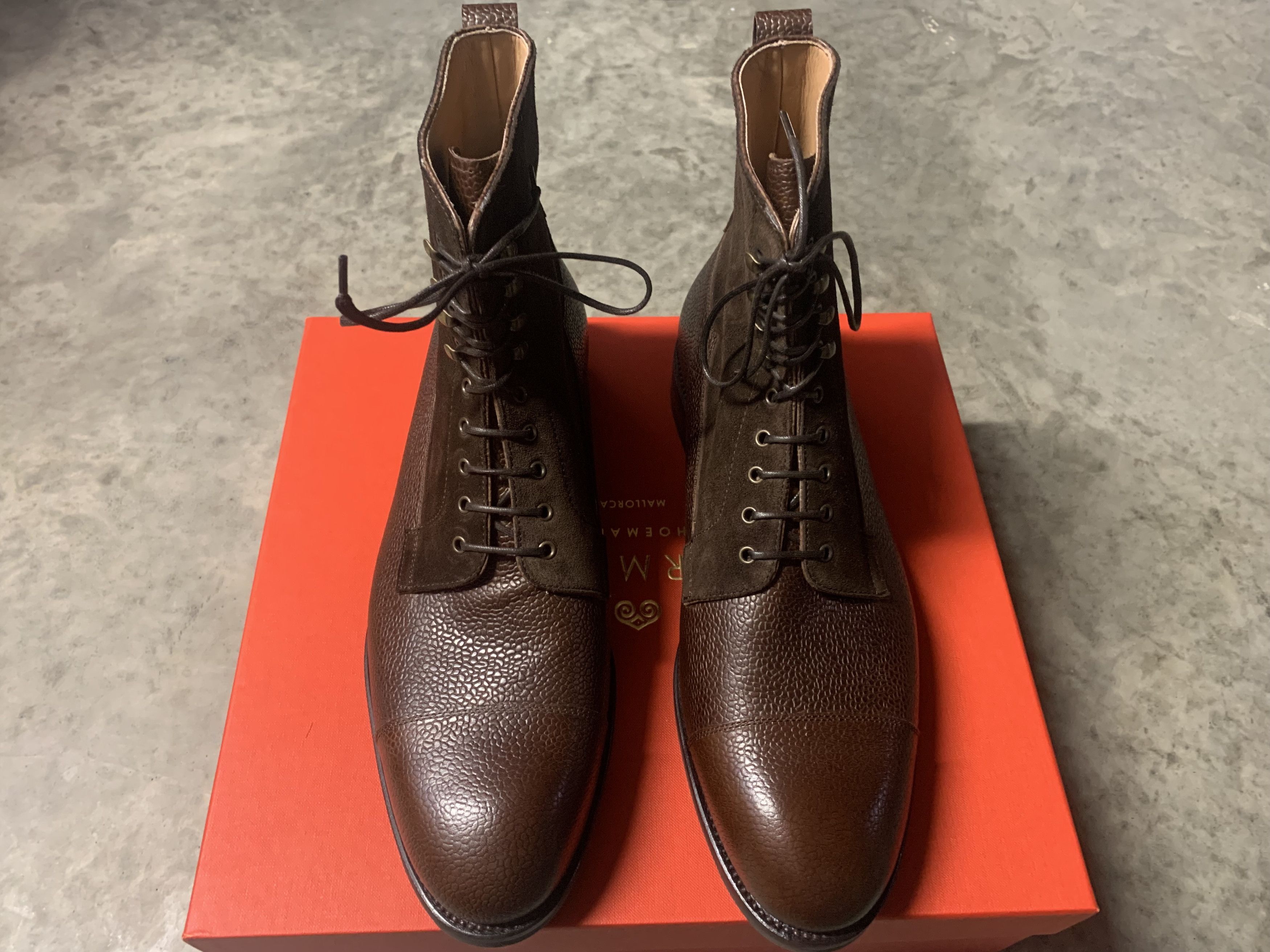 Carmina Brown Karagrain Boots Size US 10 / EU 43 - 1 Thumbnail