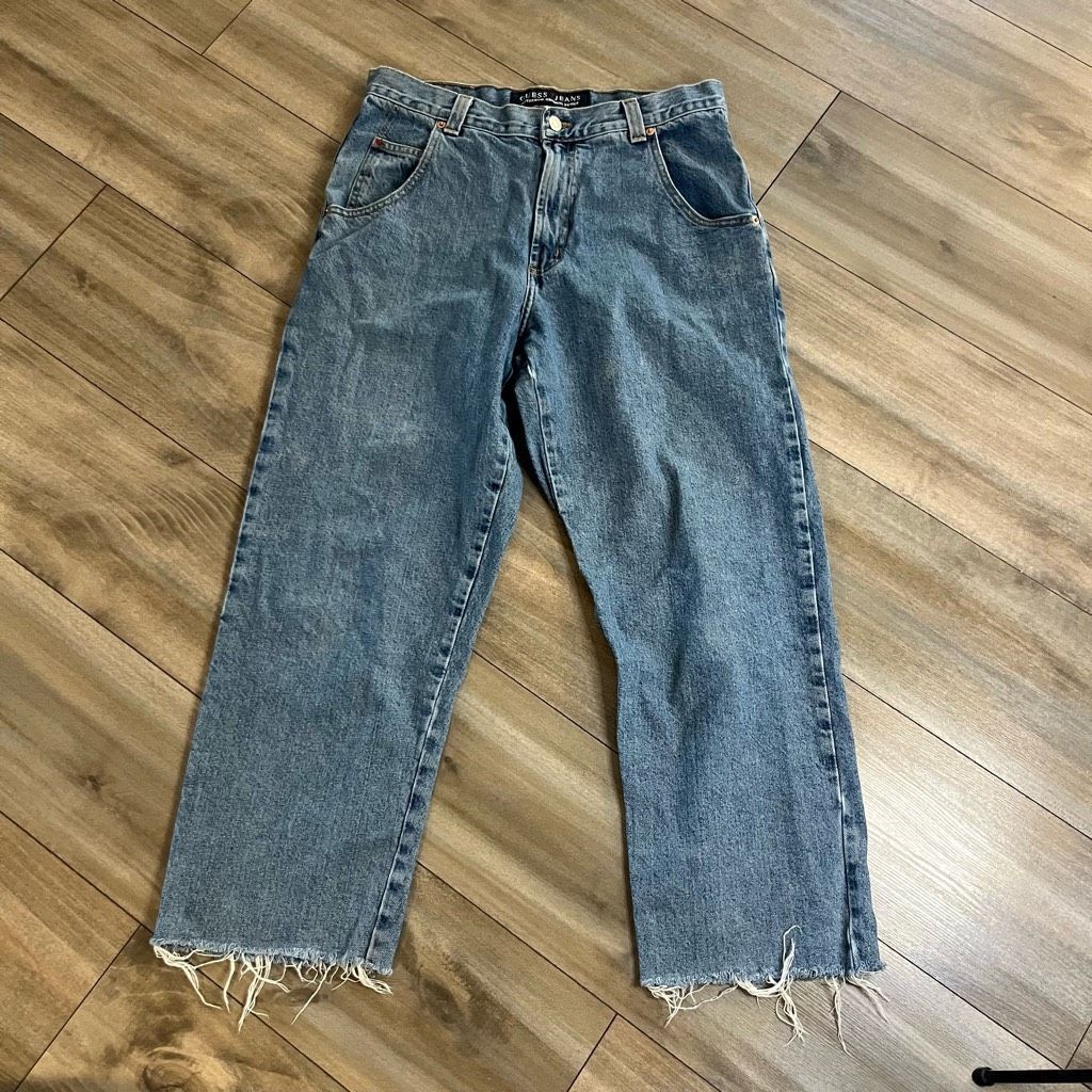 Guess Vintage Guess Light Blue Denim Jeans Men 31x26 Size US 31 - 2 Thumbnail