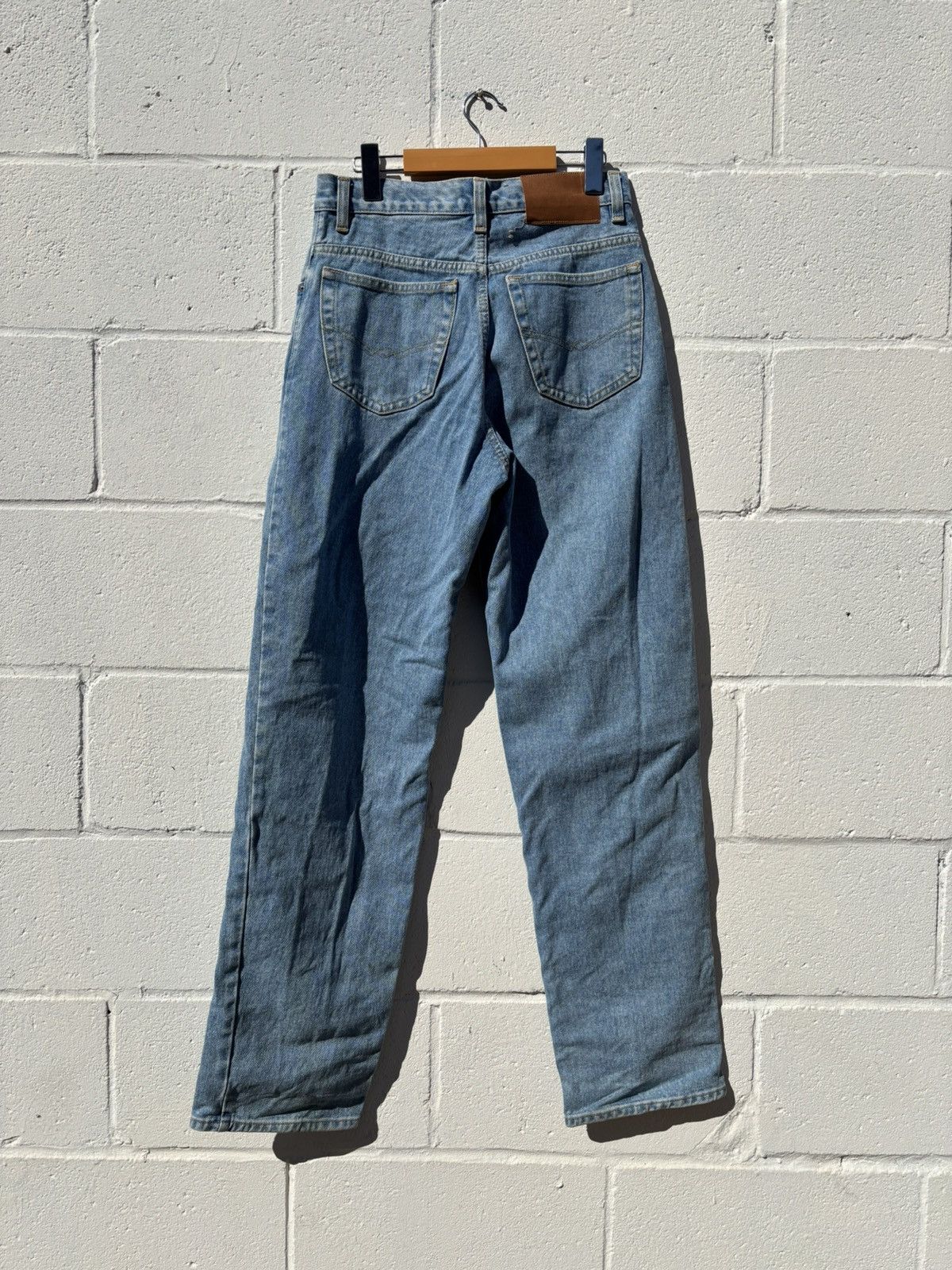 Vintage Vintage 90s High Rise Straight Leg Light Wash Denim Size US 29 - 4 Thumbnail