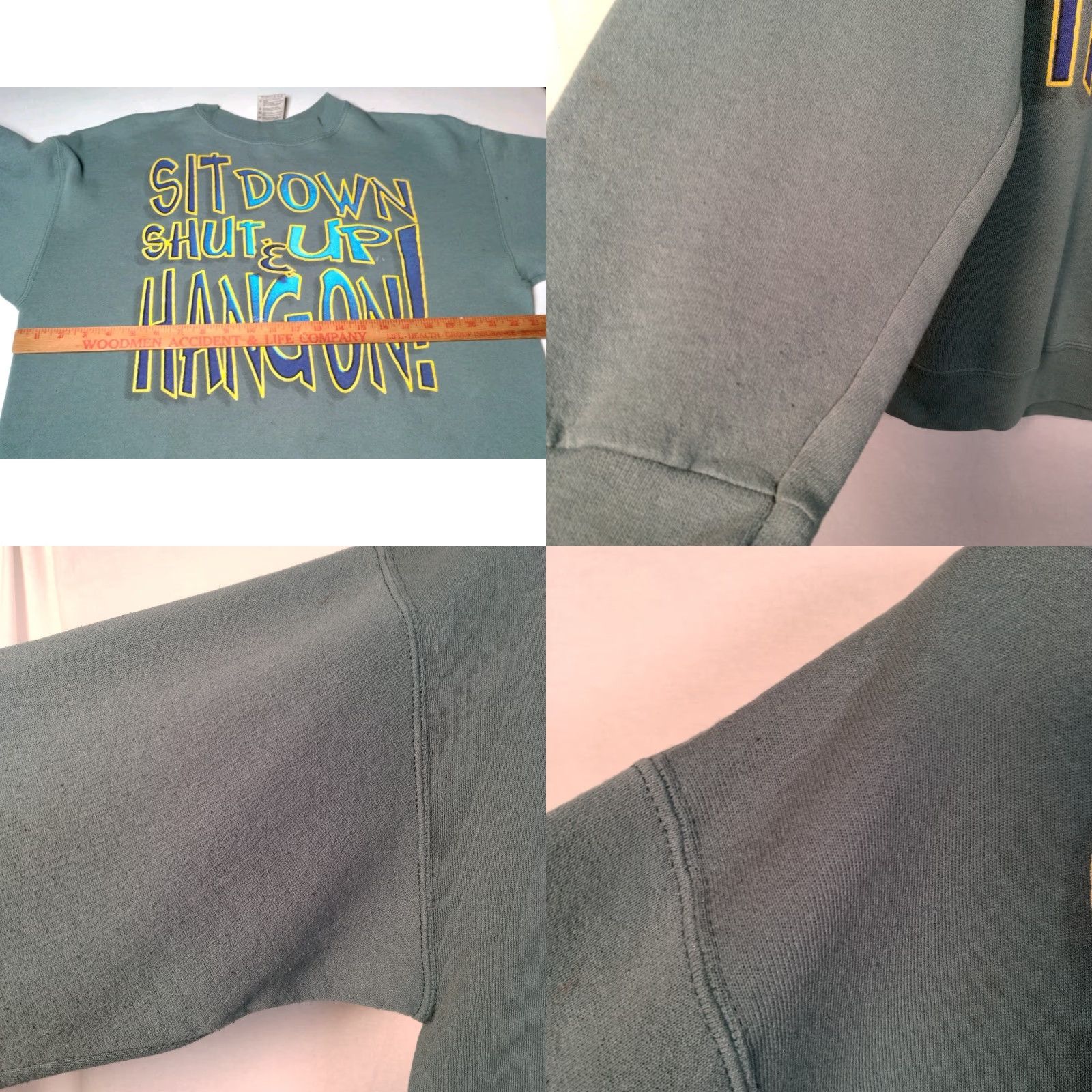 Tultex VINTAGE Busch Gardens Williamsburgh VA Sweatshirt L Cotton Blend Distressed Graphic 90s Roller Coaster Tultex Men Size US L / EU 52-54 / 3 - 8 Thumbnail