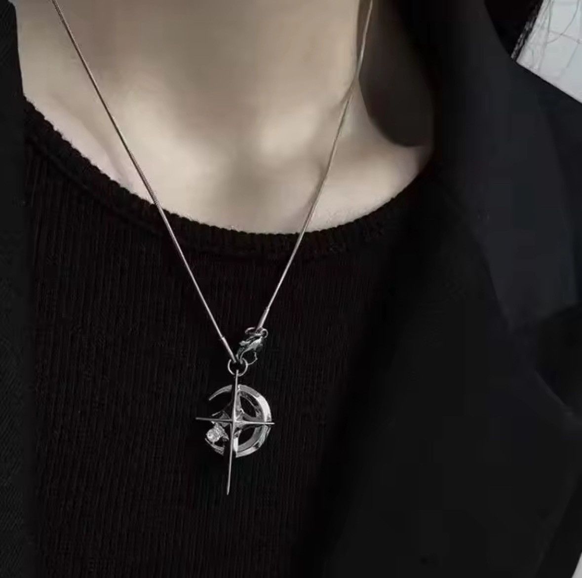 Other Fashion Shine Crystal Star Star Pendants Necklace Size ONE SIZE - 2 Thumbnail