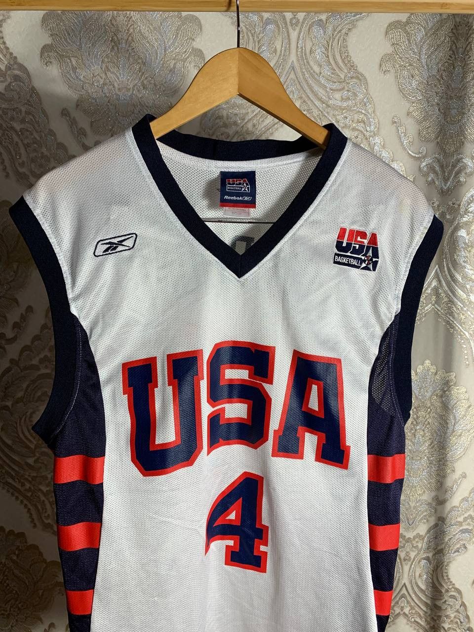 Reebok × Vintage VERY RARE REEBOK USA IVERSON 4 NBA JERSEY BLOKECORE Y2k 90s Size US S / EU 44-46 / 1 - 2 Thumbnail