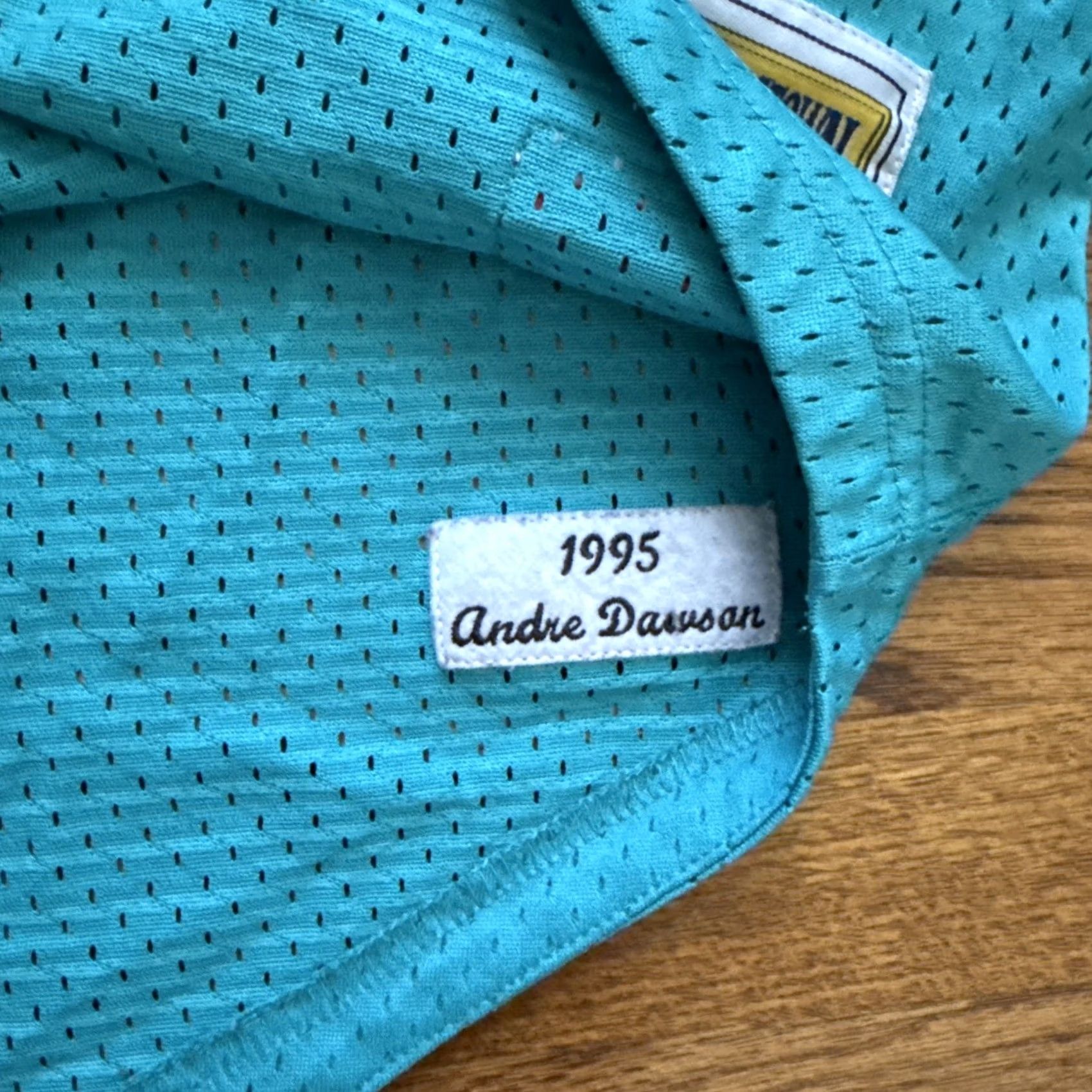 Mitchell & Ness VINTAGE Mitchell & Ness Florida Marlins Jersey BP 1995 Andre Dawson Teal XL 48 Mens Size US XL / EU 56 / 4 - 7 Thumbnail