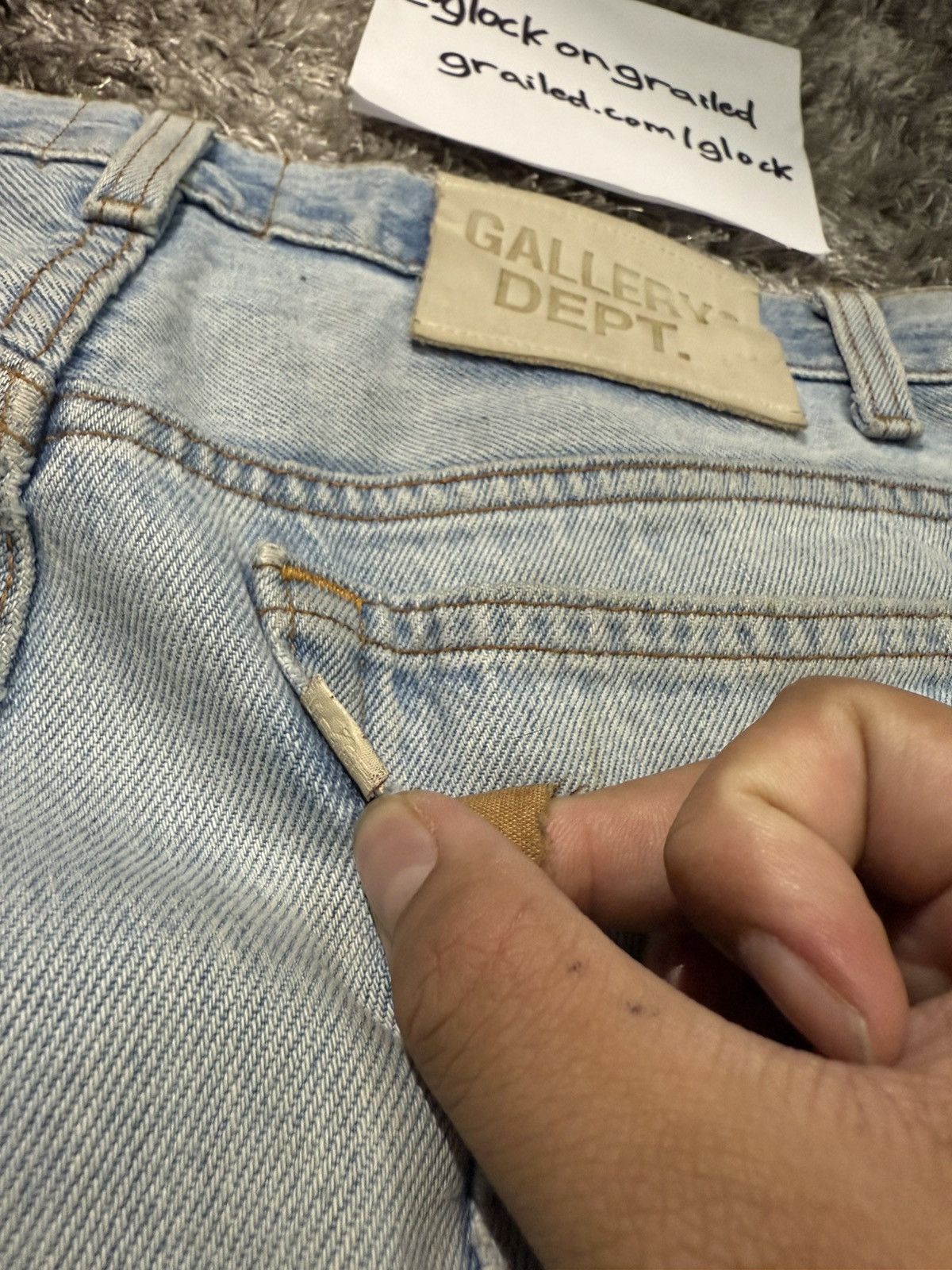 Gallery Dept. Gallery Dept Super Flooded G Patch Levi’s Denim Size 31x34 Size US 31 - 7 Thumbnail