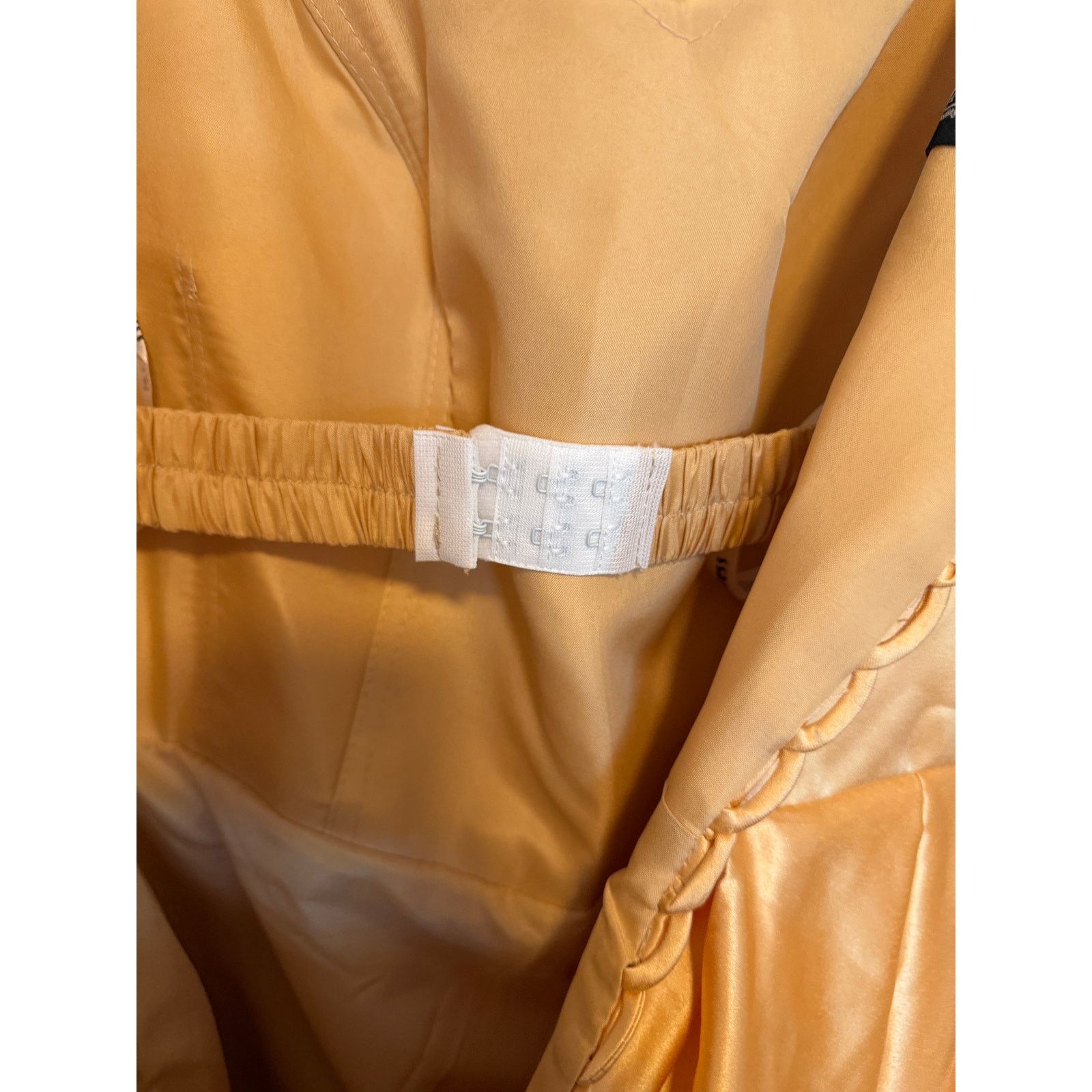 Other Gold Wedding Guest Off The Shoulder A-Line Slit Formal Dress Size L / US 10 / IT 46 - 8 Thumbnail