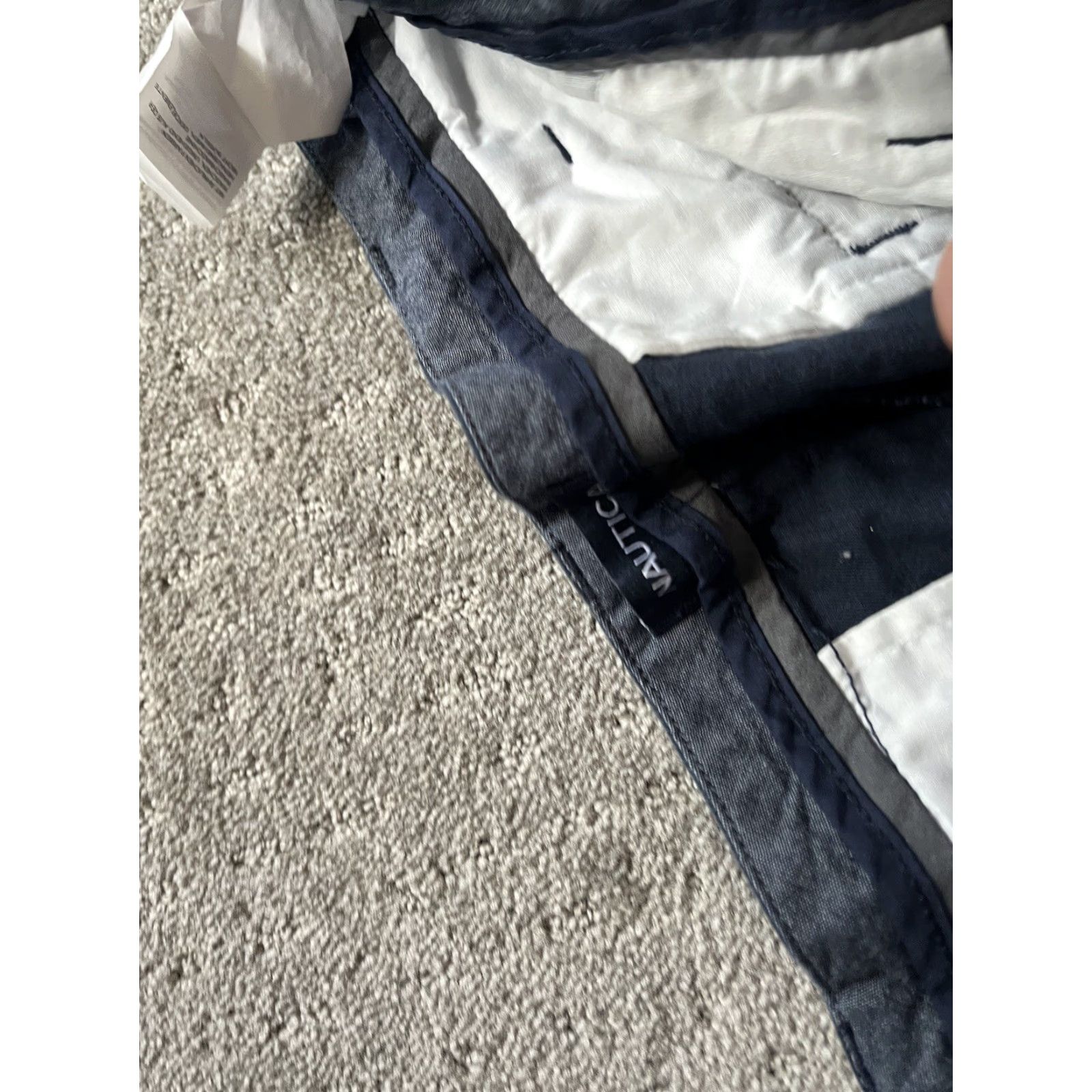Nautica Nautica Mens Regular Fit Flat Front Pants Navy Blue 36x34 The Deck Pant Chino Cotton Front Flat Navy Mens Size US 36 / EU 52 - 6 Thumbnail