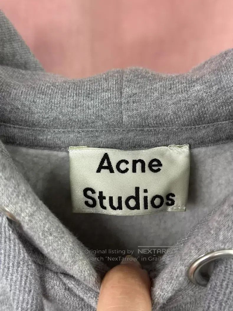 Acne Studios Acne Studios Gray Hooded Sweatshirt Size XXS / US 00 / IT 34 - 4 Thumbnail